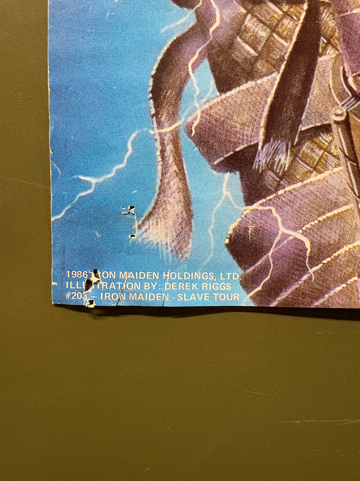 Vintage Iron Maiden "World Slavery Tour 84-85" Poster