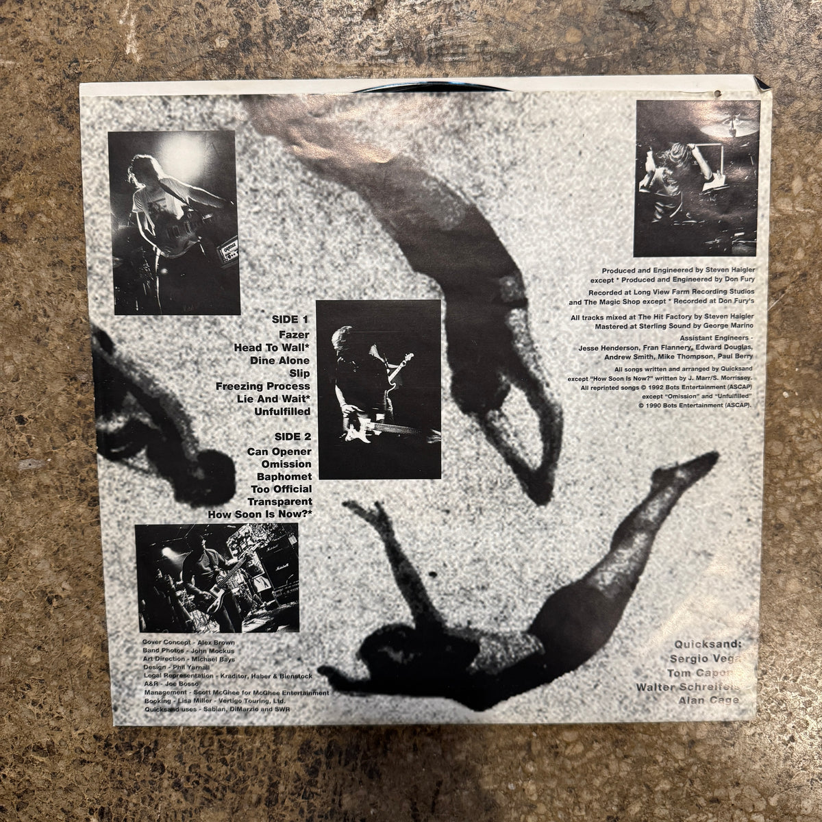 Vintage Quicksand "Slip" Polydor LP - jointcustodydc