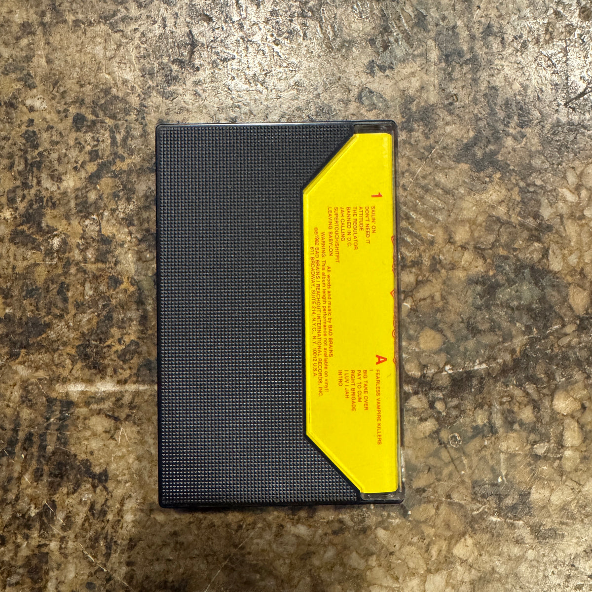 Vintage Bad Brains "Bad Brains" Roir Tape Yellow