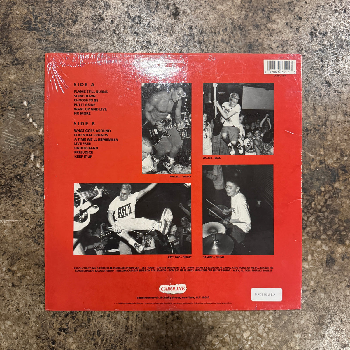 Vintage Youth Of Today "We're Not In This Alone" Caroline First Mix