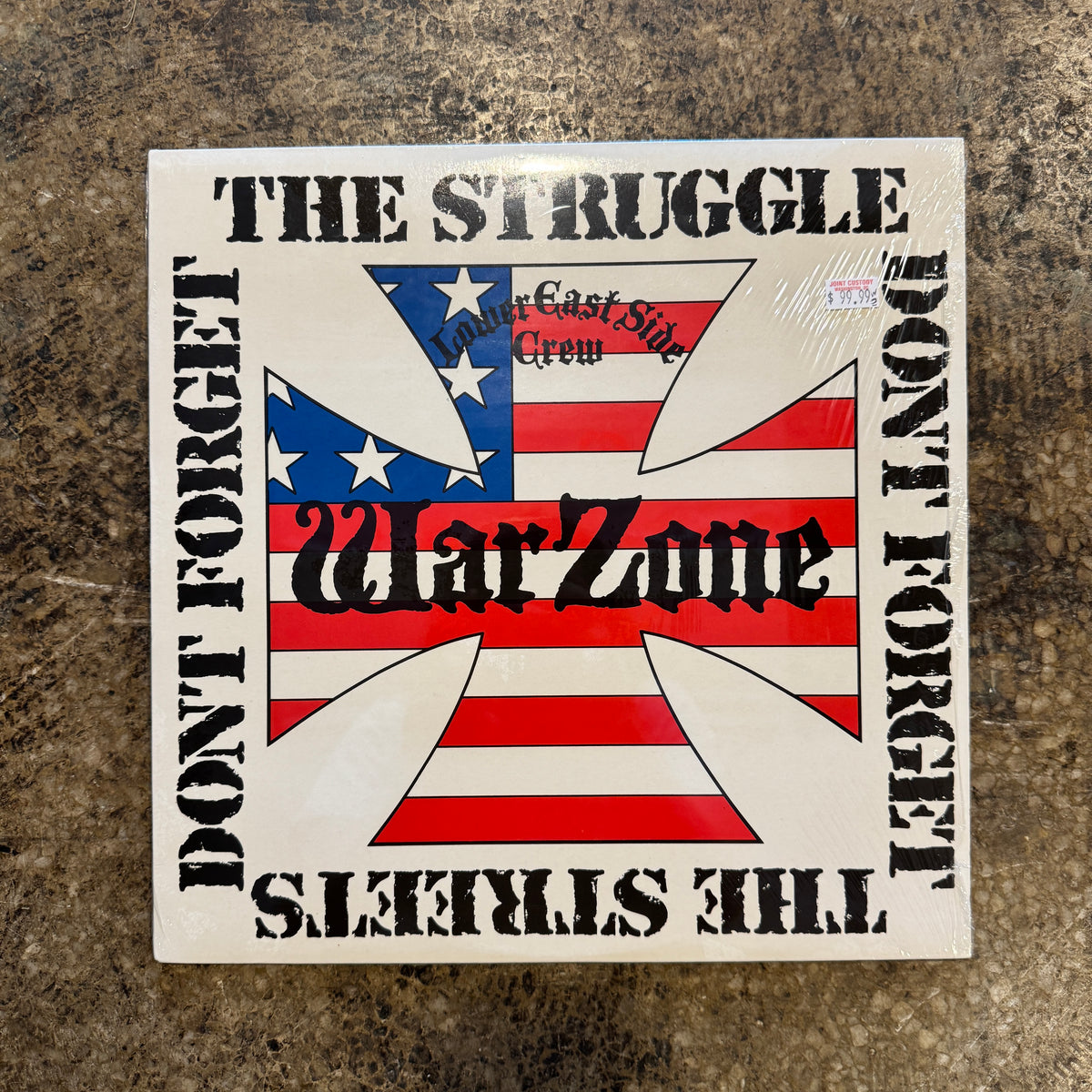 Vintage WarZone "Don't Forget The Struggle, Don't Forget The Streets" Caroline/Fist LP - jointcustodydc