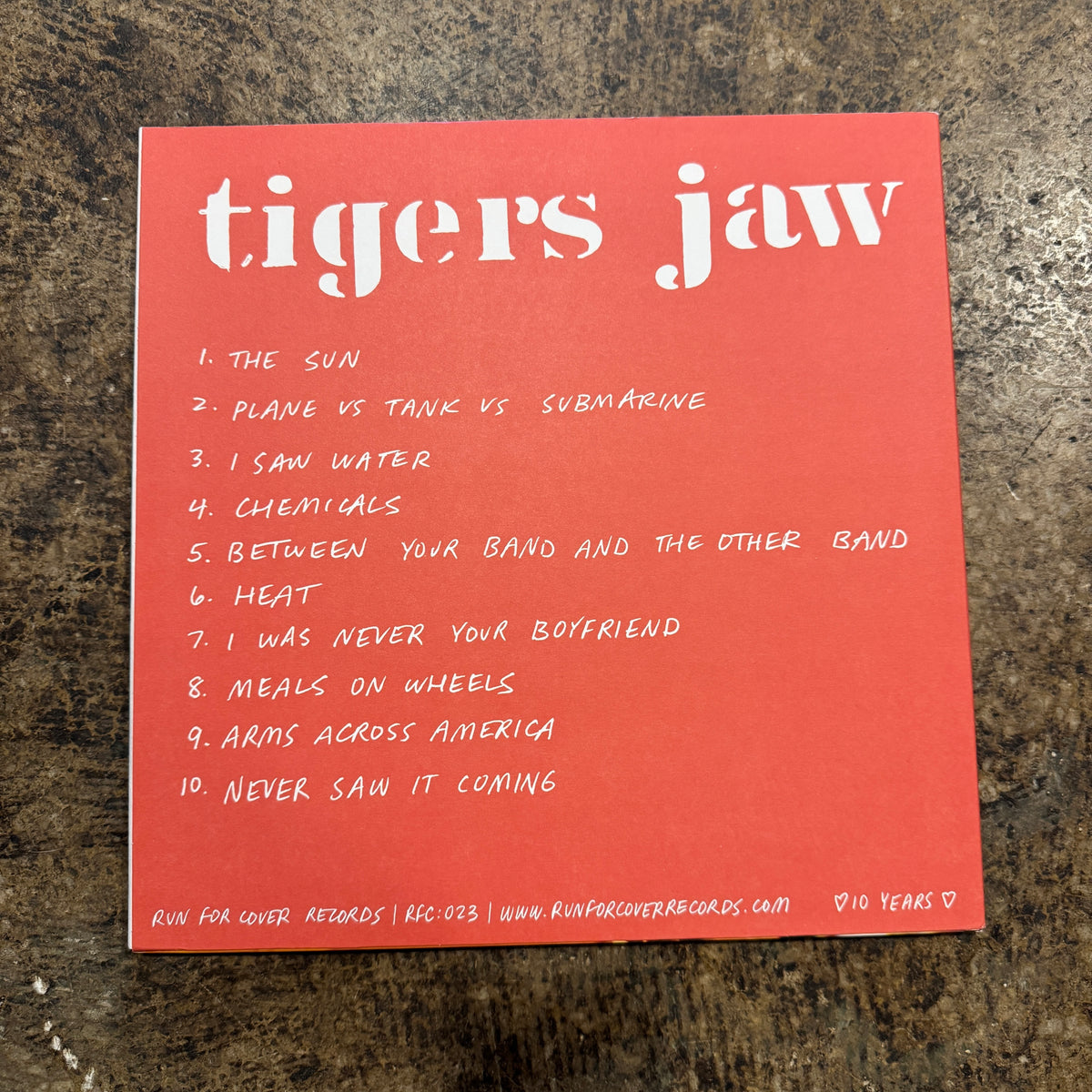 Vintage Tigers Jaw "Tigers Jaw" 10 Year Anniversary Reissue With Zine And Flexi Run For Cover