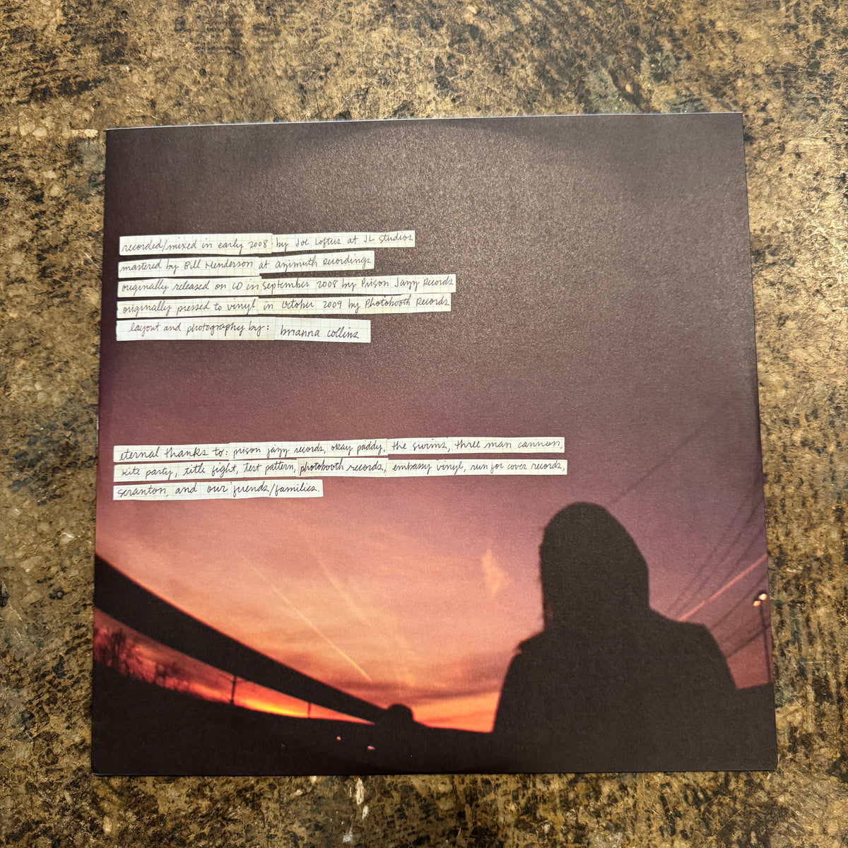 Vintage Tigers Jaw "Tigers Jaw" 10 Year Anniversary Reissue With Zine And Flexi Run For Cover