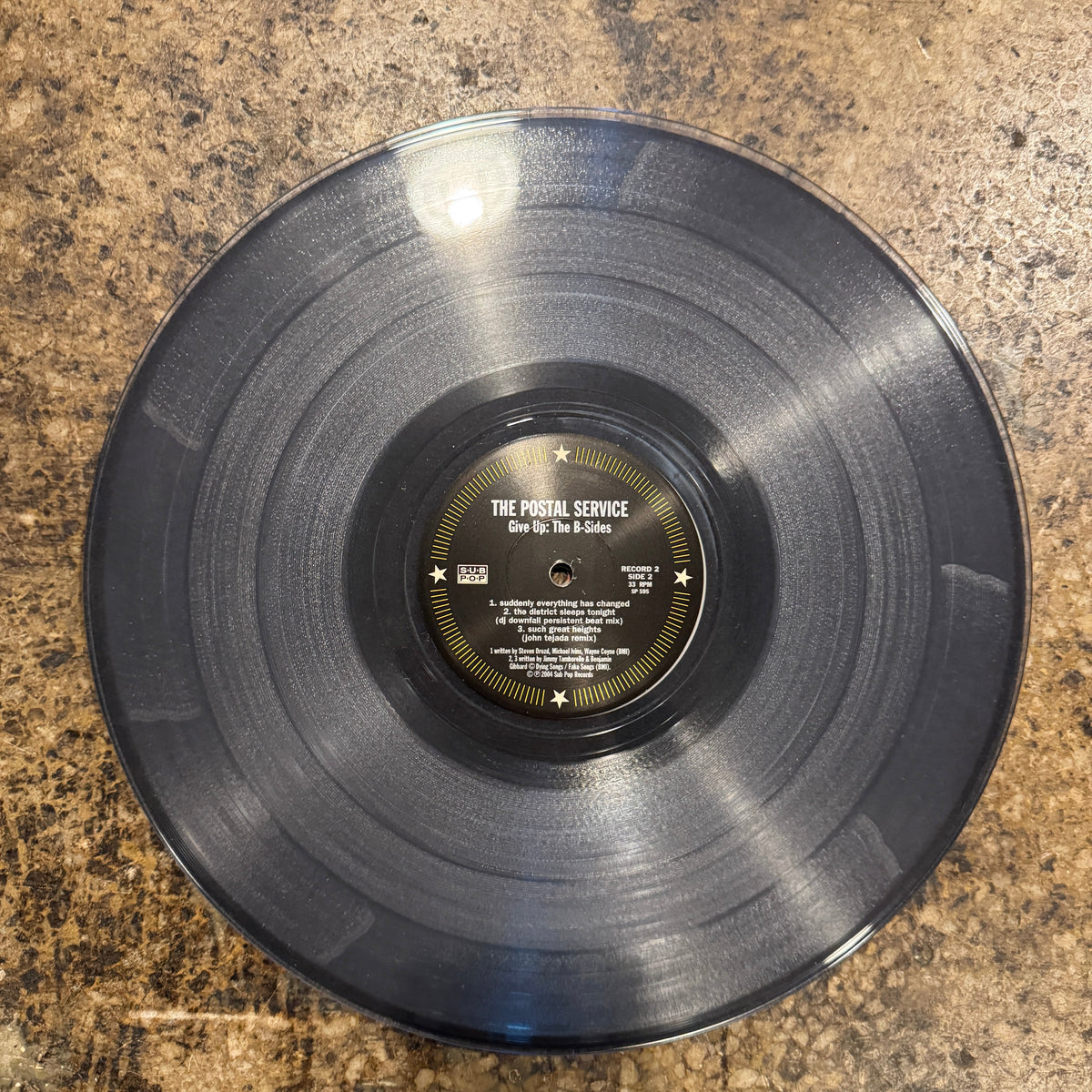 The Postal Service "Give Up" Clear Vinyl Sub Pop