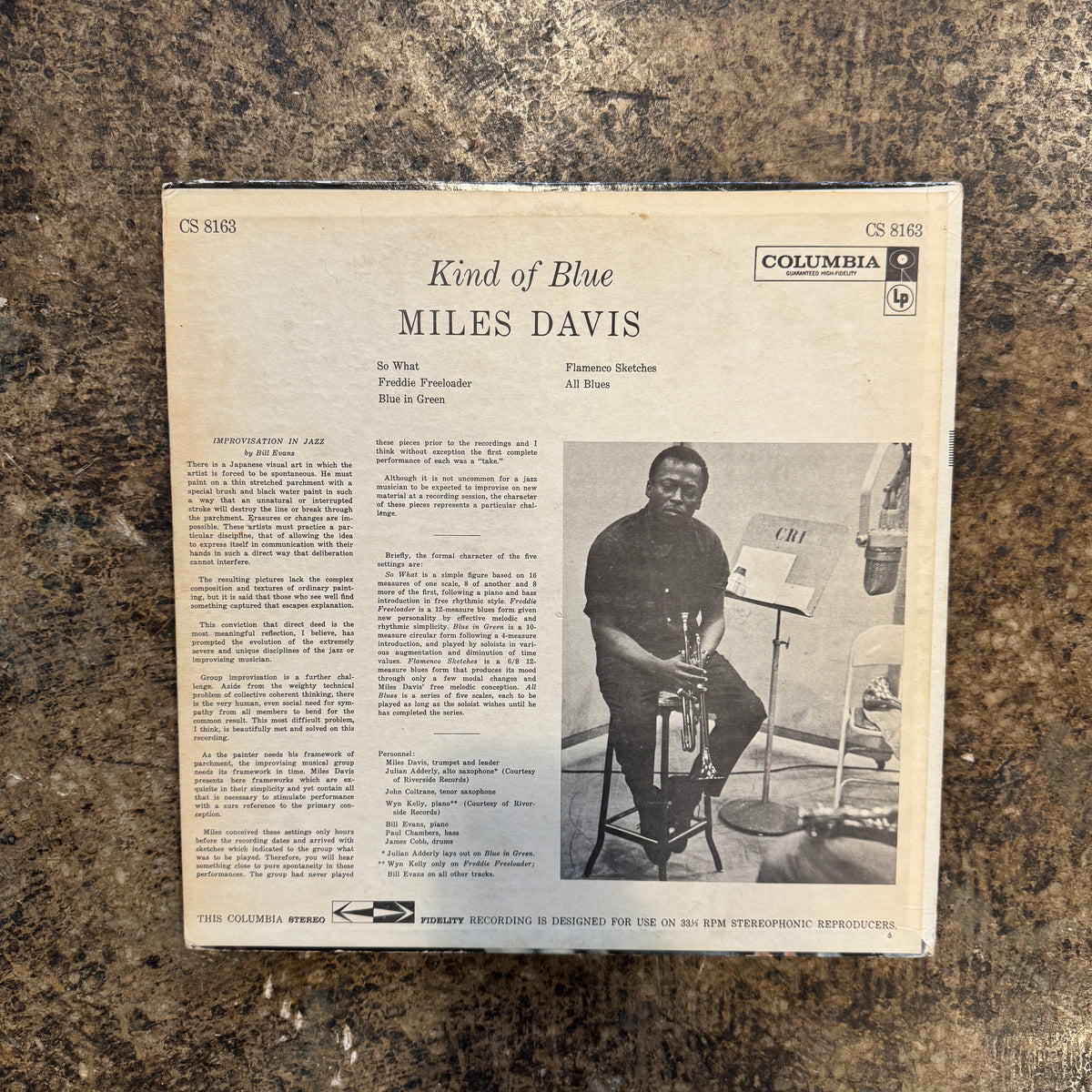 Vintage Miles Davis "Kind Of Blue" 1959