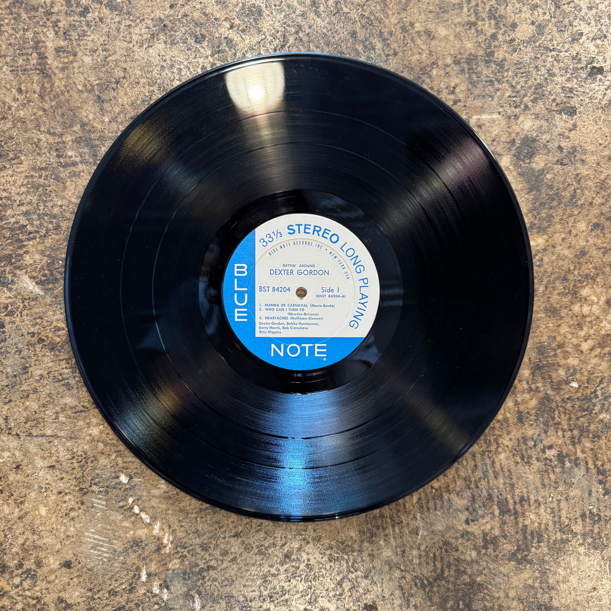 Vintage Dexter Gordon "Gettin' Around" Blue Note Record - jointcustodydc