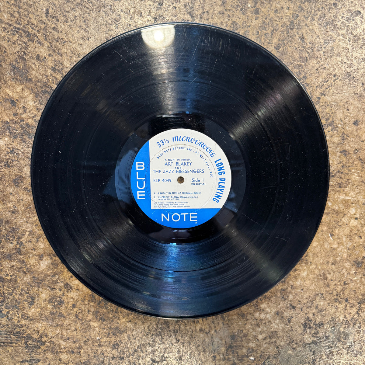 Vintage Art Blakey & The Jazz Messengers "A Night In Tunisia" Mono Blue Note