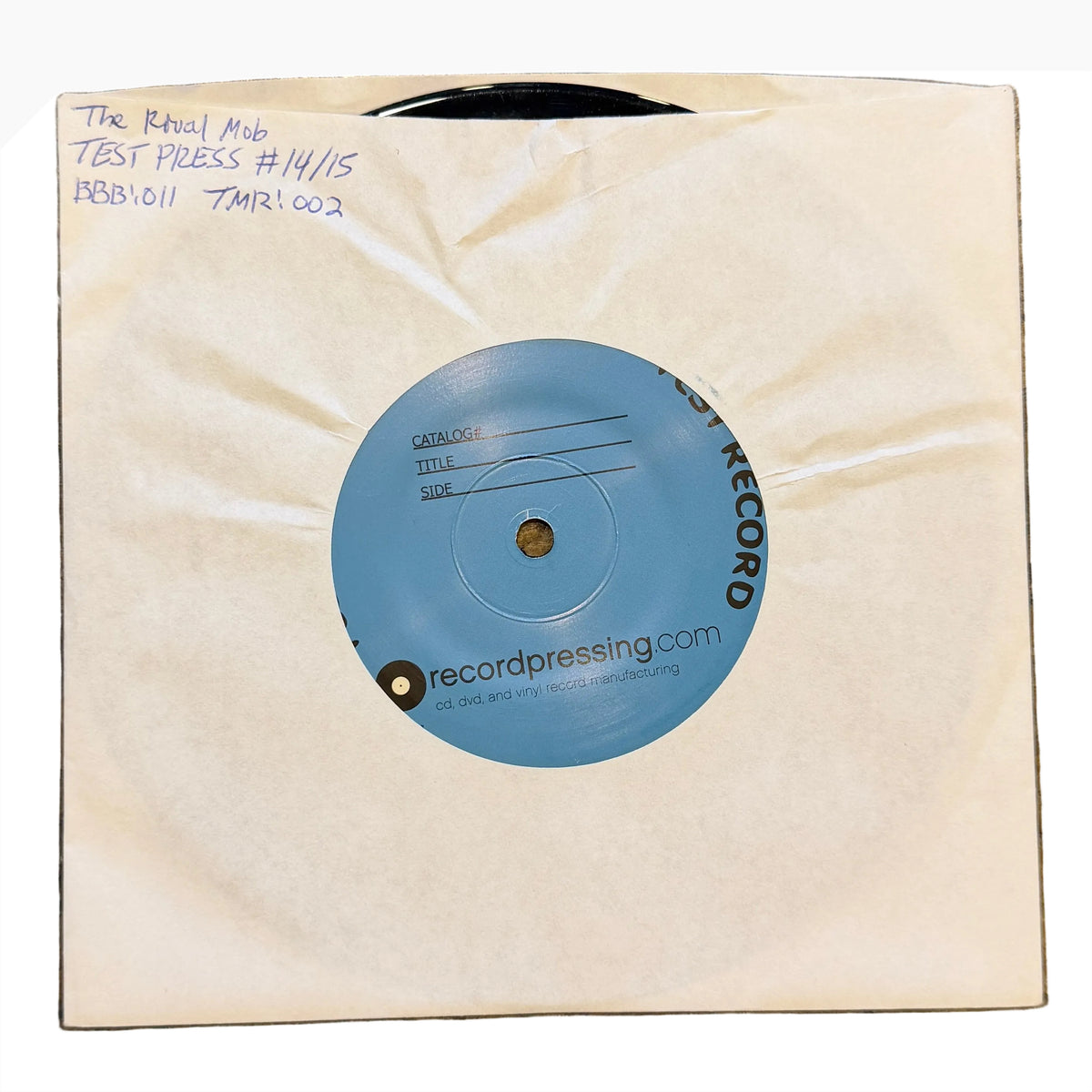 The Rival Mob "Bitter Rivals Demo 2007" 7" Test Press 14/15 Triple B Records Troubled Mind Records