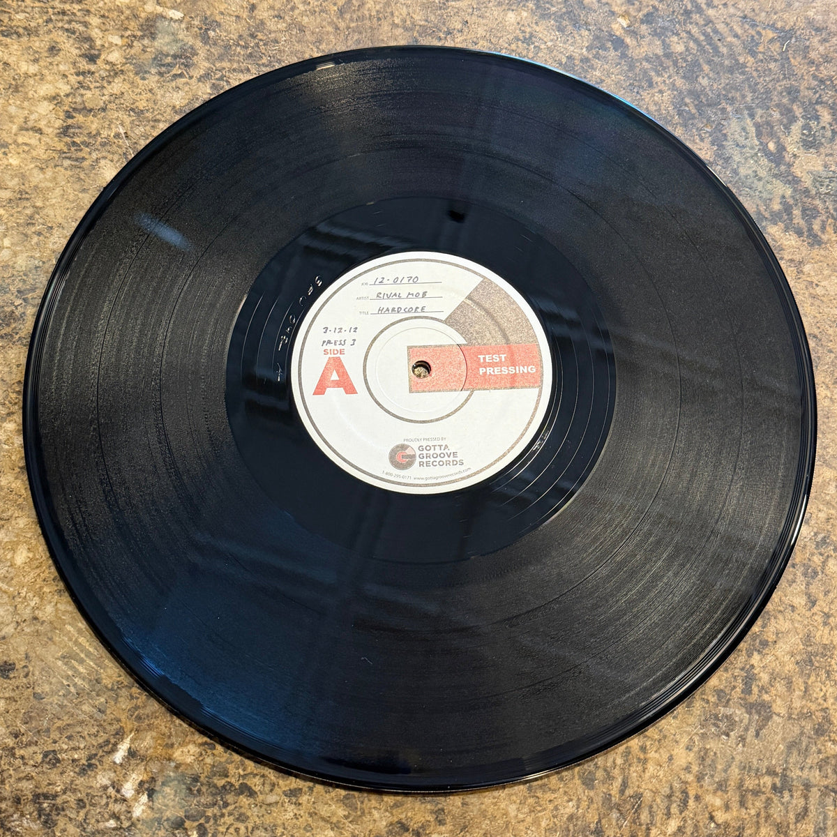 The Rival Mob "Hardcore For Hardcore" 12" Test Press Six Feet Under Records