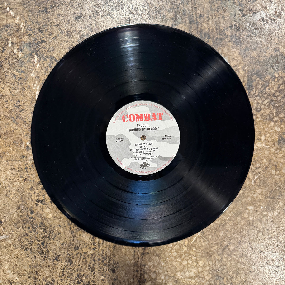 Vintage Exodus "Bonded By Blood" Torrid/Combat LP