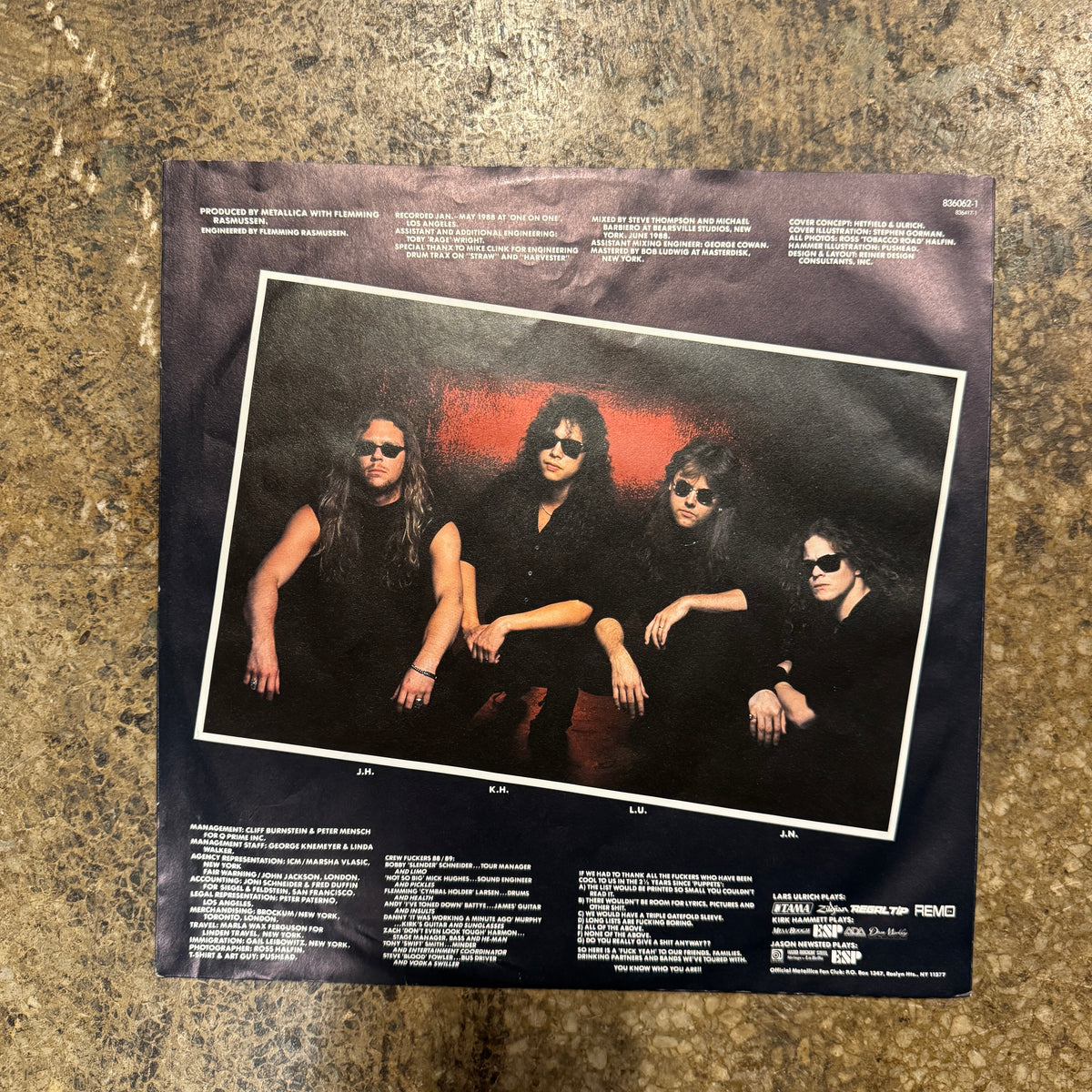 Vintage Metallica "... And Justice For All" Vertigo European Double LP