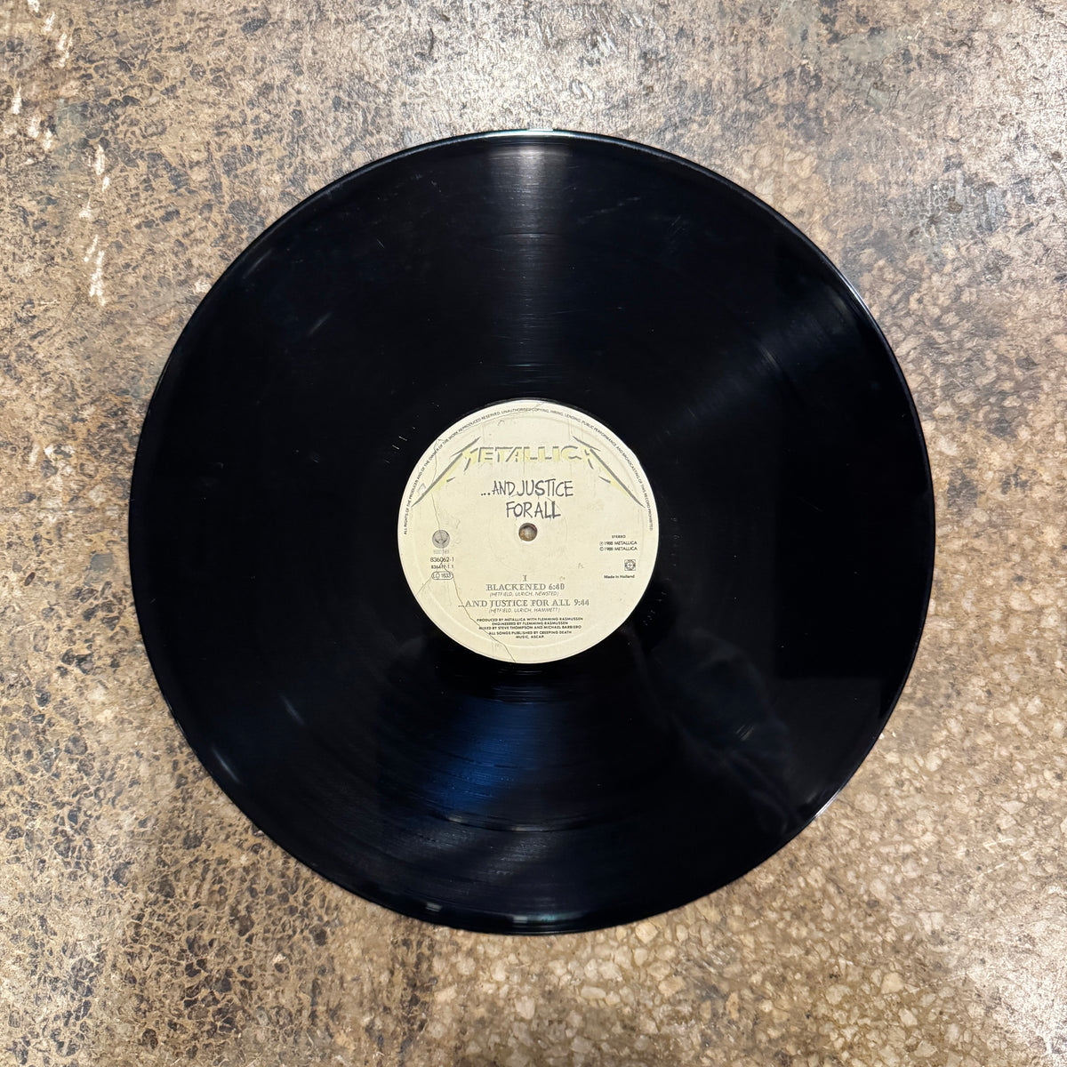 Vintage Metallica "... And Justice For All" Vertigo European Double LP
