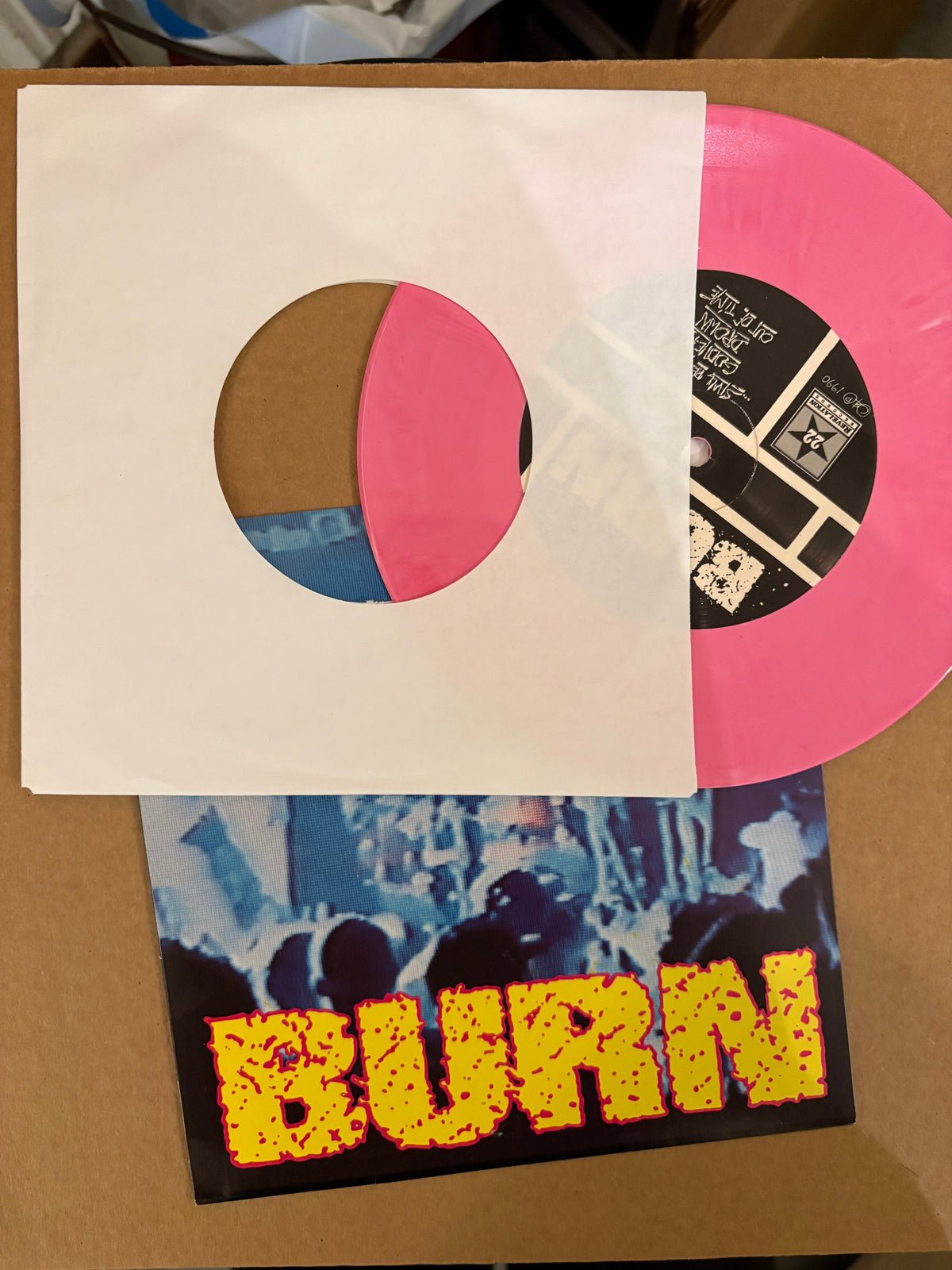 BURN - Shall Be Judged 7" Pink Vinyl - jointcustodydc