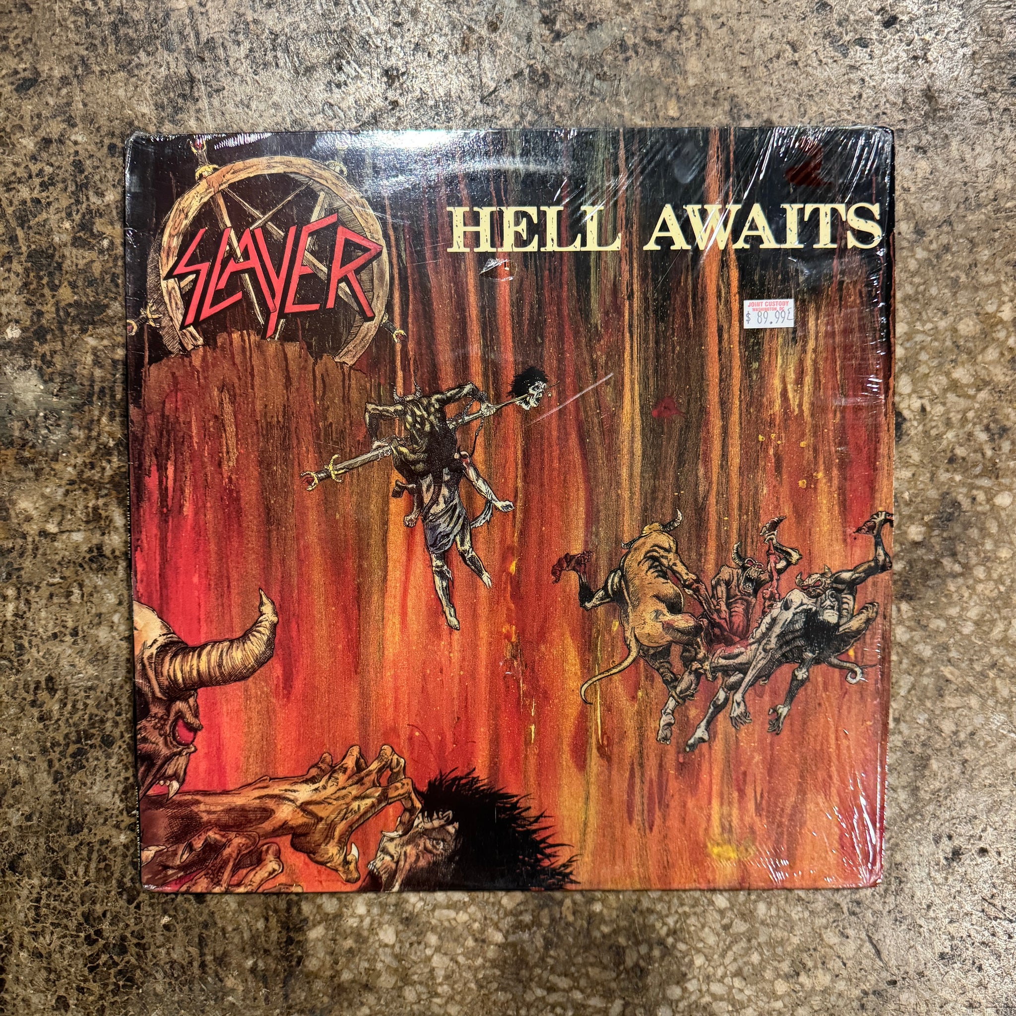 激レア 日本盤 SLAYER HELL AWAITS 帯付き レコード LP 激レア 日本盤 SLAYER HELL AWAITS 帯付き レコード LP 激レア 日本盤