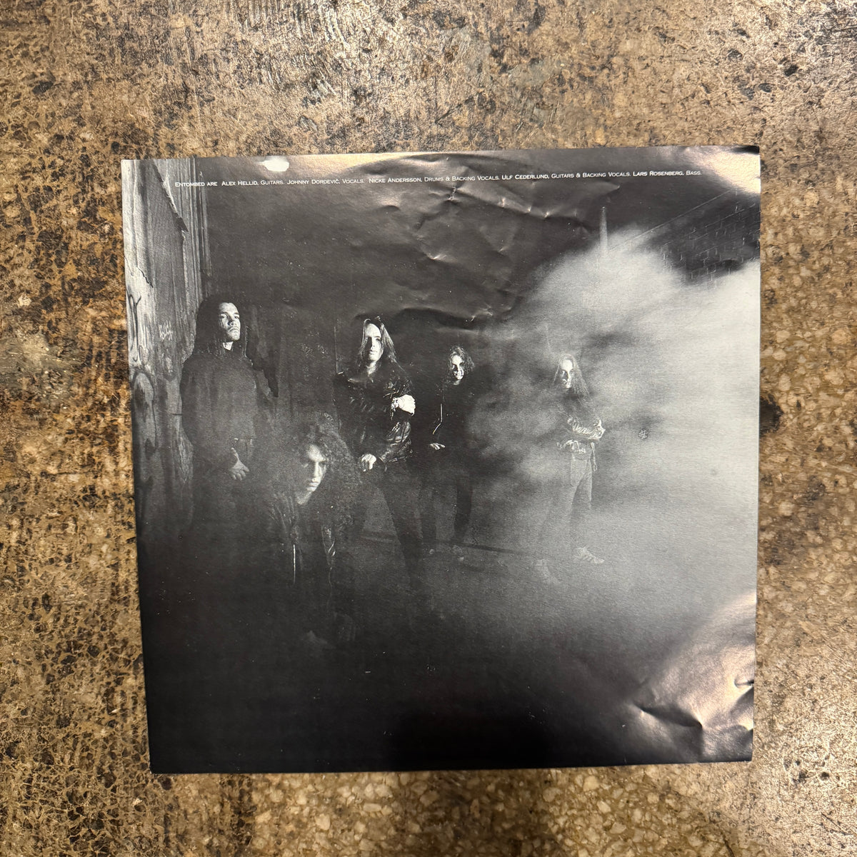 Vintage Entombed "Clandestine" Earache UK LP