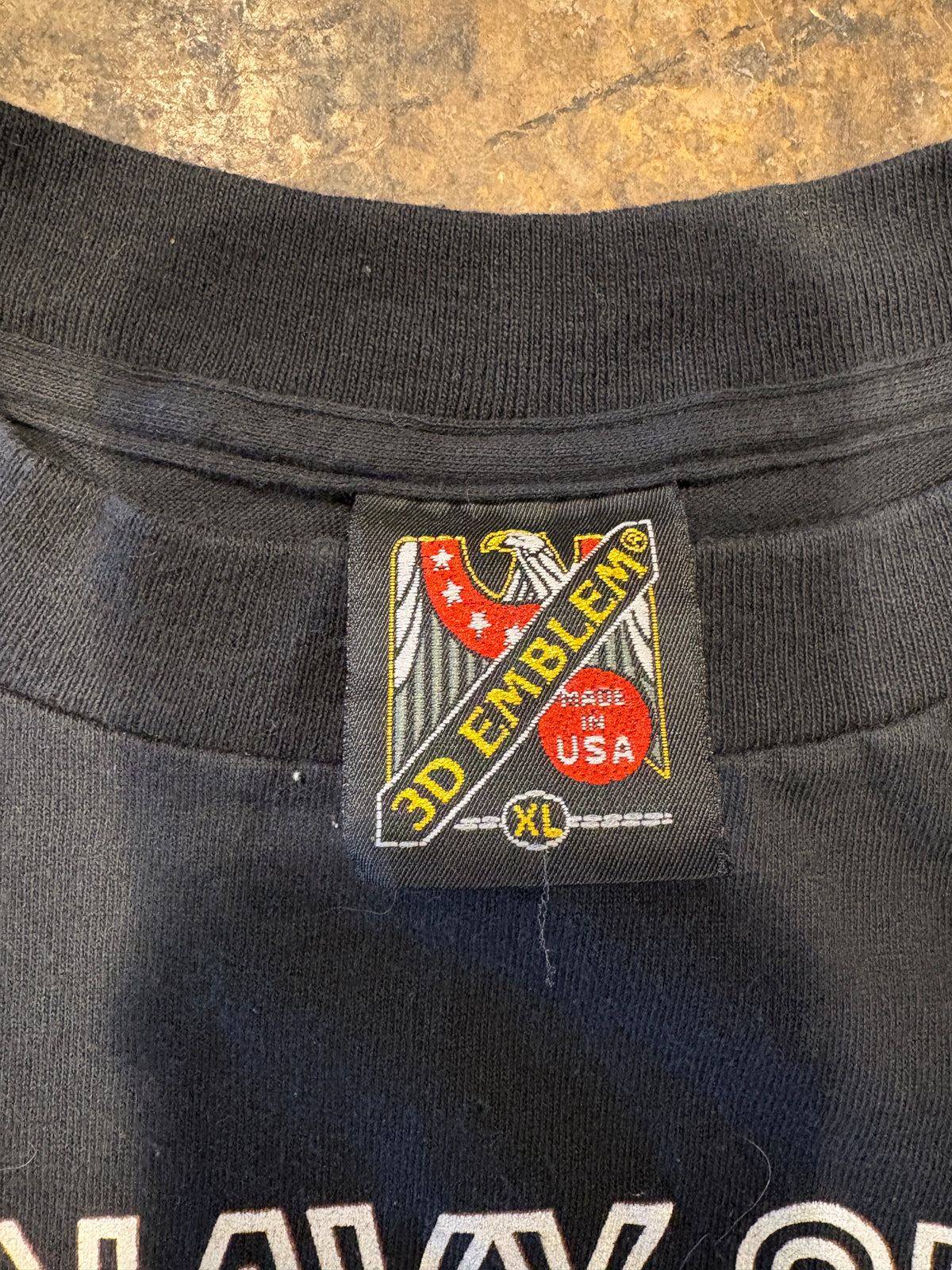 Vintage U.S. Navy Seals "Survival of the Fittest" 3D Emblem Shirt - jointcustodydc