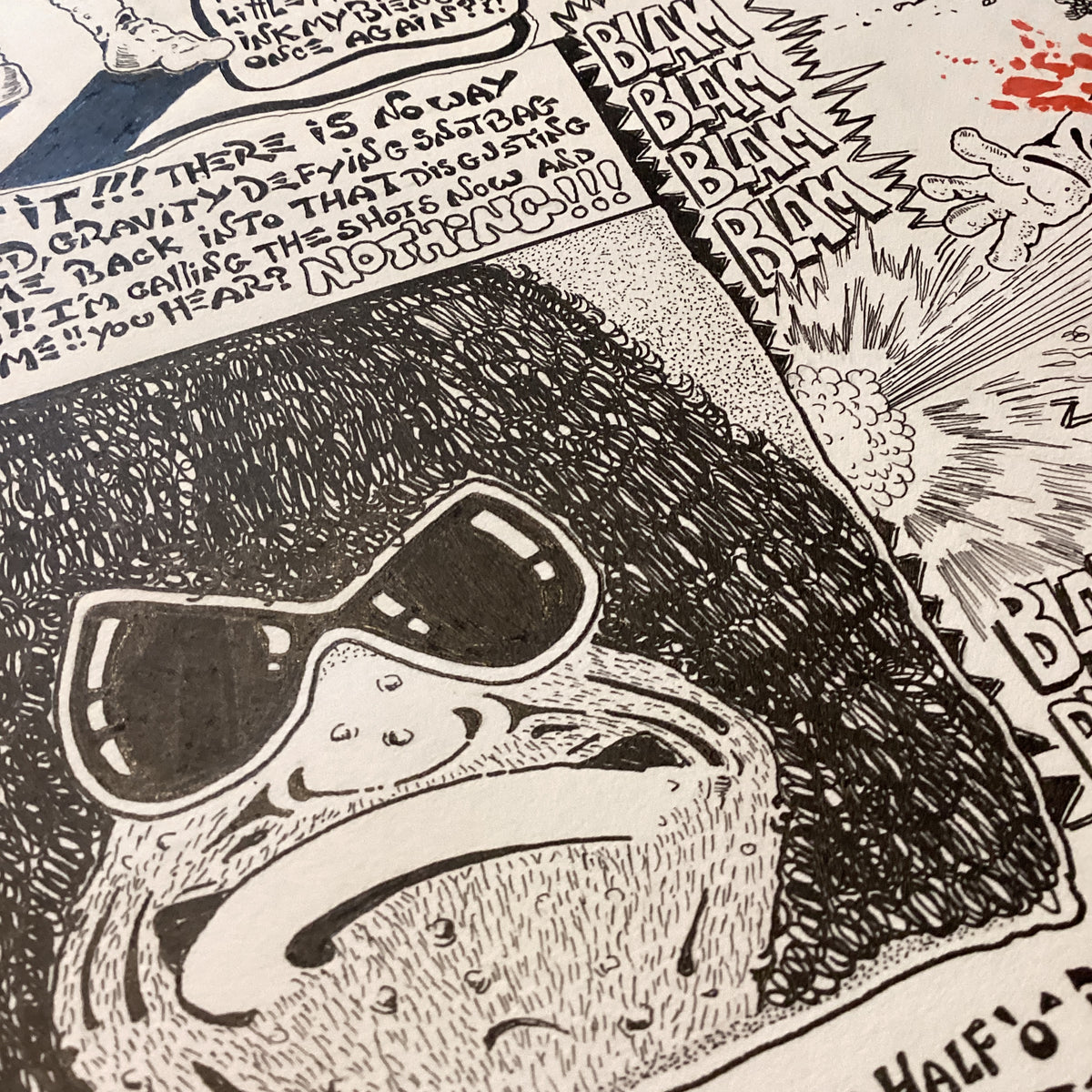 Vintage The Return Of Wally Moss by "Chuck Biscuits" '88 Hand Drawn Comic For Eerie Von - jointcustodydc