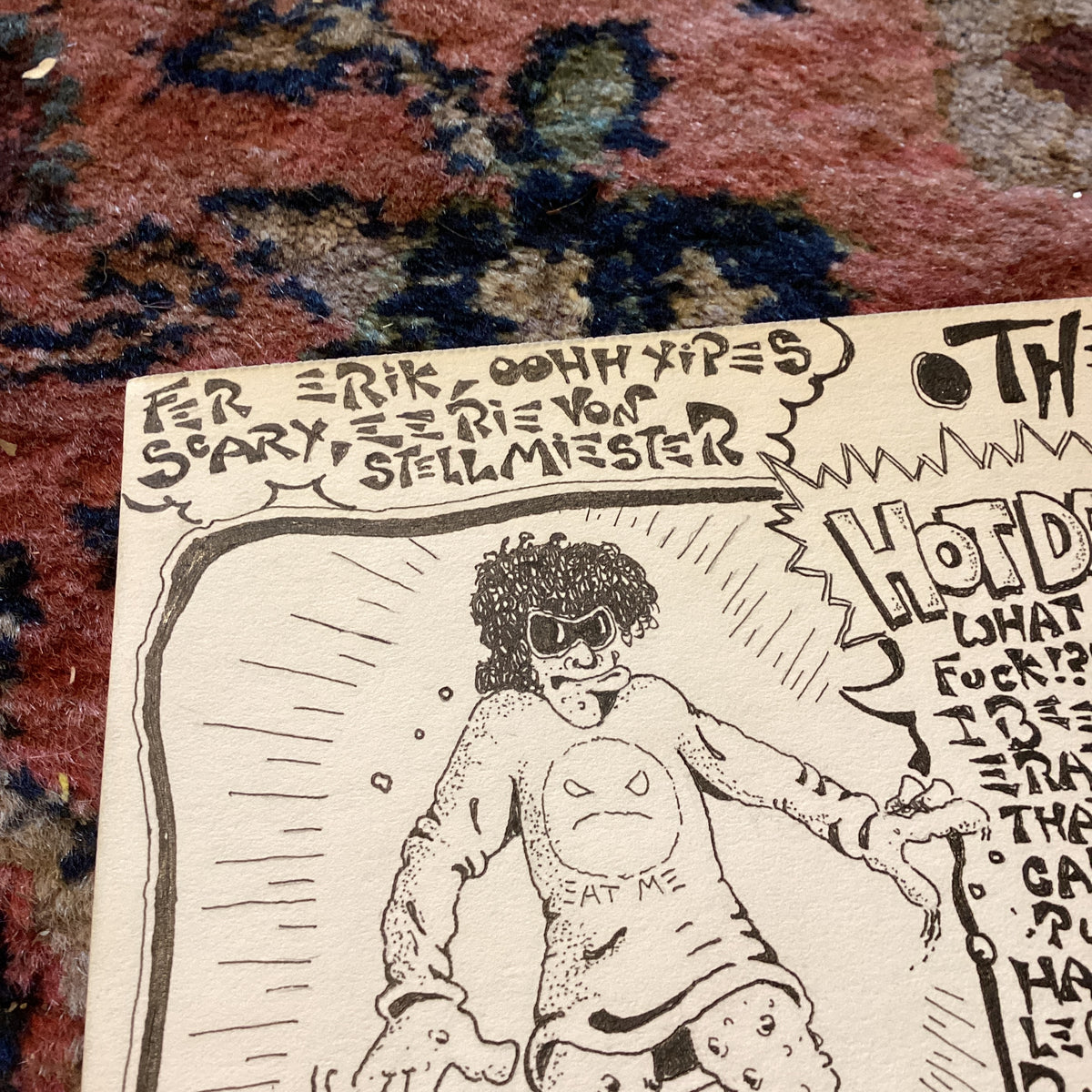 Vintage The Return Of Wally Moss by "Chuck Biscuits" '88 Hand Drawn Comic For Eerie Von - jointcustodydc