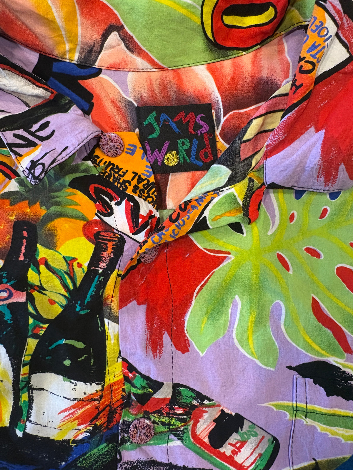 Vintage Jam's World "Cubano" Rayon Hawaiian Shirt - jointcustodydc