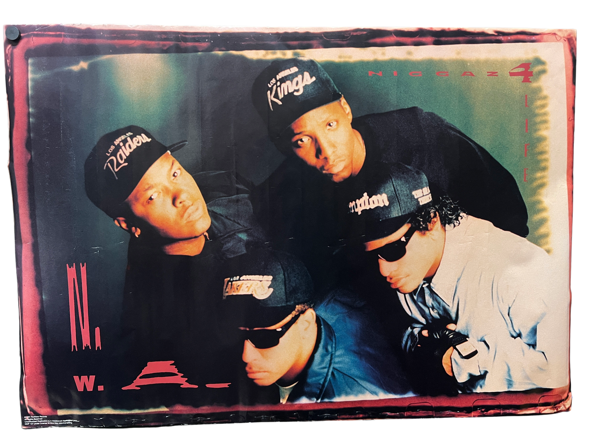 Vintage N.W.A. &quot;Niggaz4Life&quot; Poster 1991