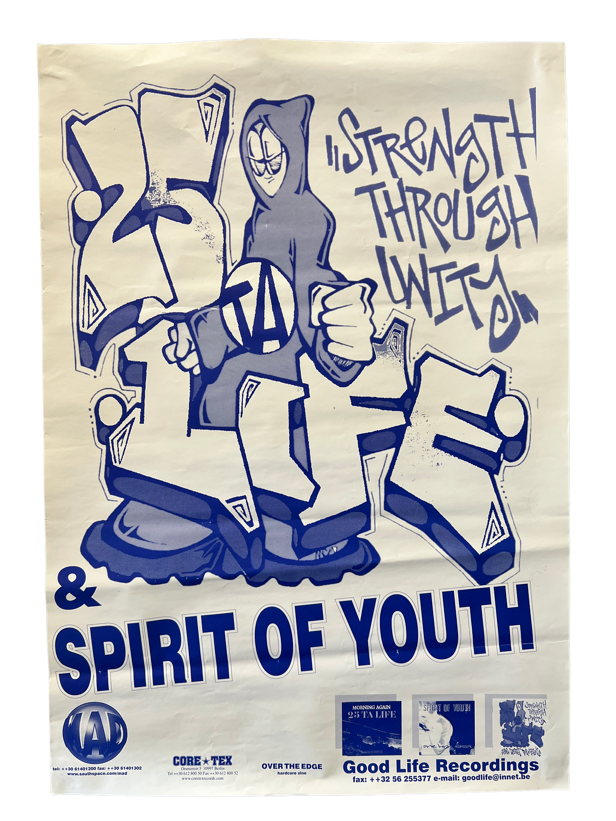 Vintage 25 Ta Life &quot;Strength Thru Unity&quot; Goodlife Recordings Poster