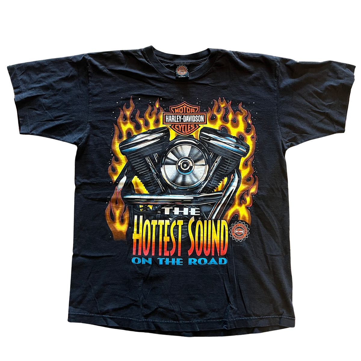 Vintage Harley-Davidson &quot;Hottest Sound on the Road&quot; T-Shirt 1996