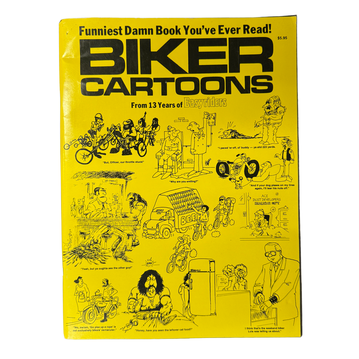 Vintage &quot;Biker Cartoons&quot; First Printing Easyriders Magazine 1984