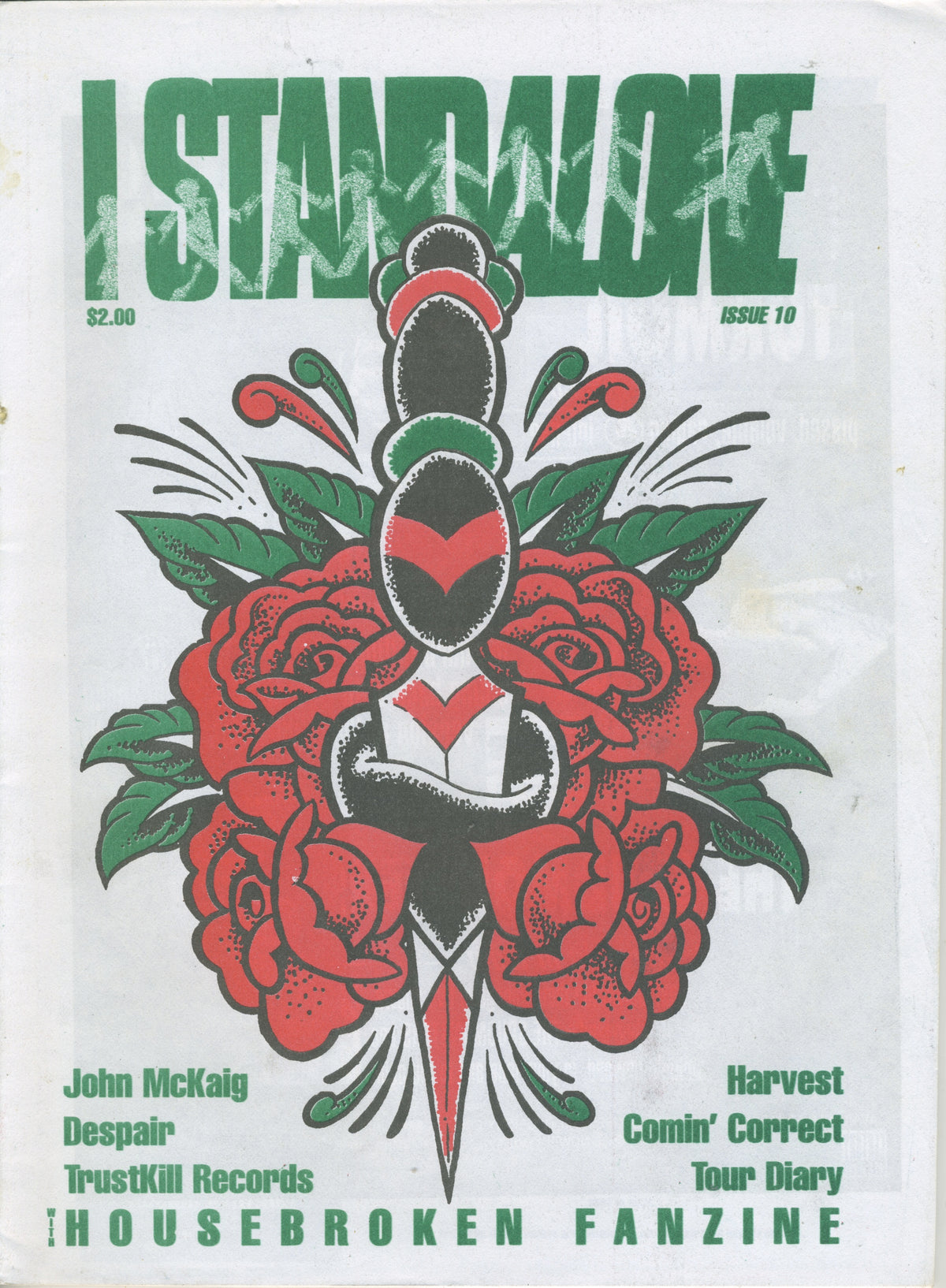 Vintage I Stand Alone "A Louisville Publication" '90s Hardcore Fanzine Issue #10