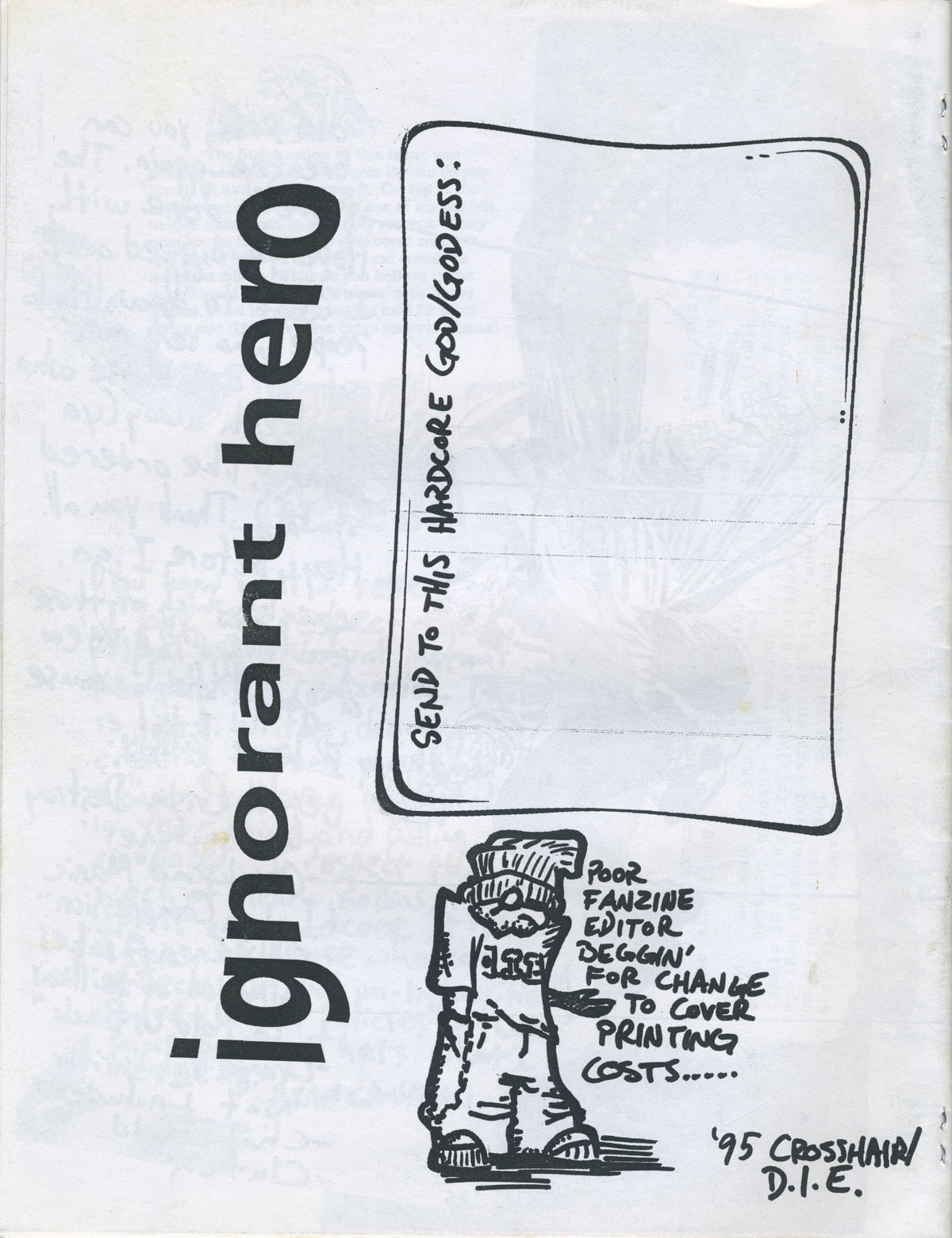 Vintage Ignorant Hero &quot;Straight Edge&quot; Fanzine Issue #2