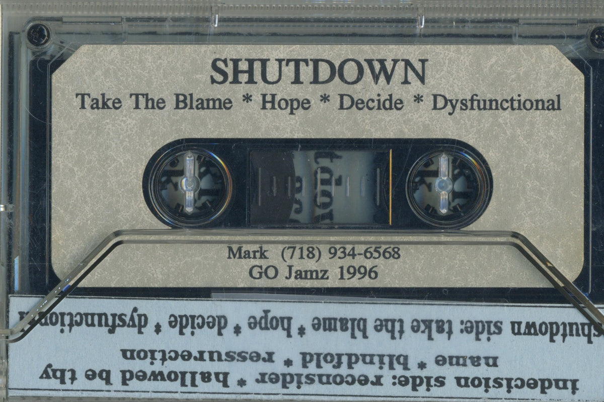 Indecision/Shutdown "Sea Shepard Jamz/Go Jamz" '96 Cassette Tape