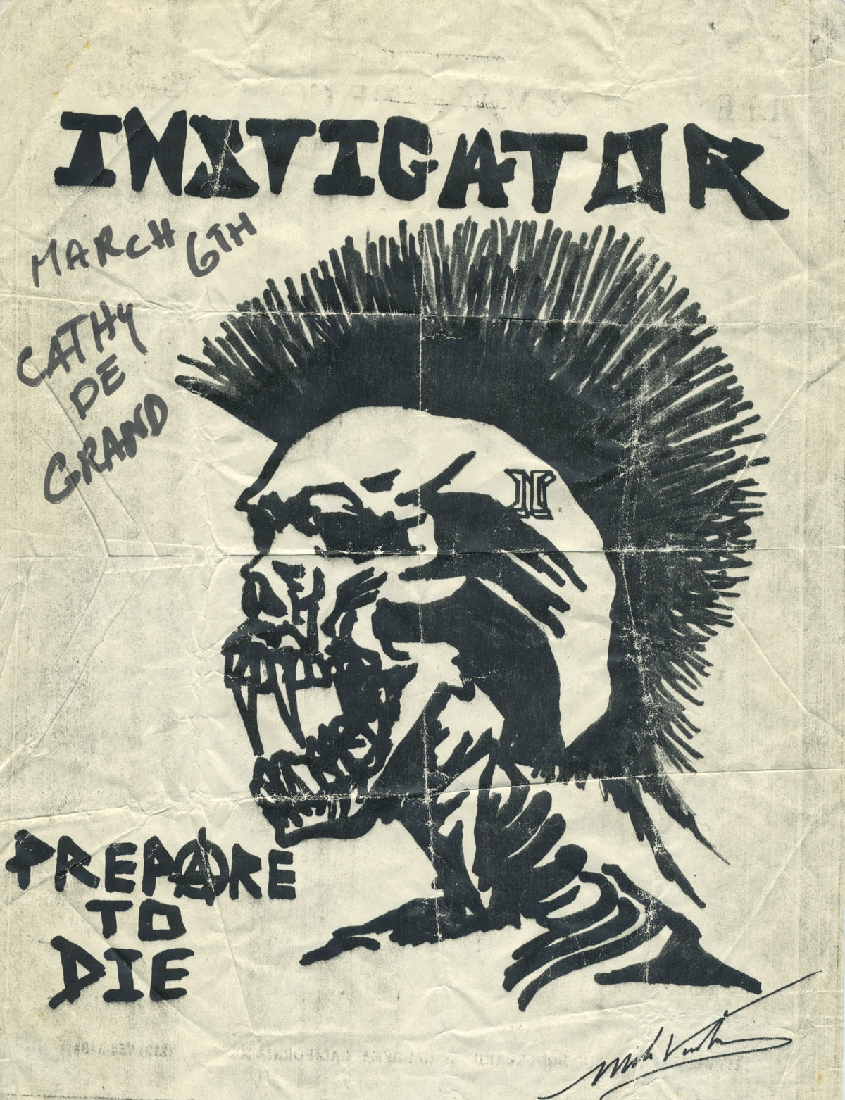 Vintage Instigator "Cathay De Grand" Show Flyer - jointcustodydc