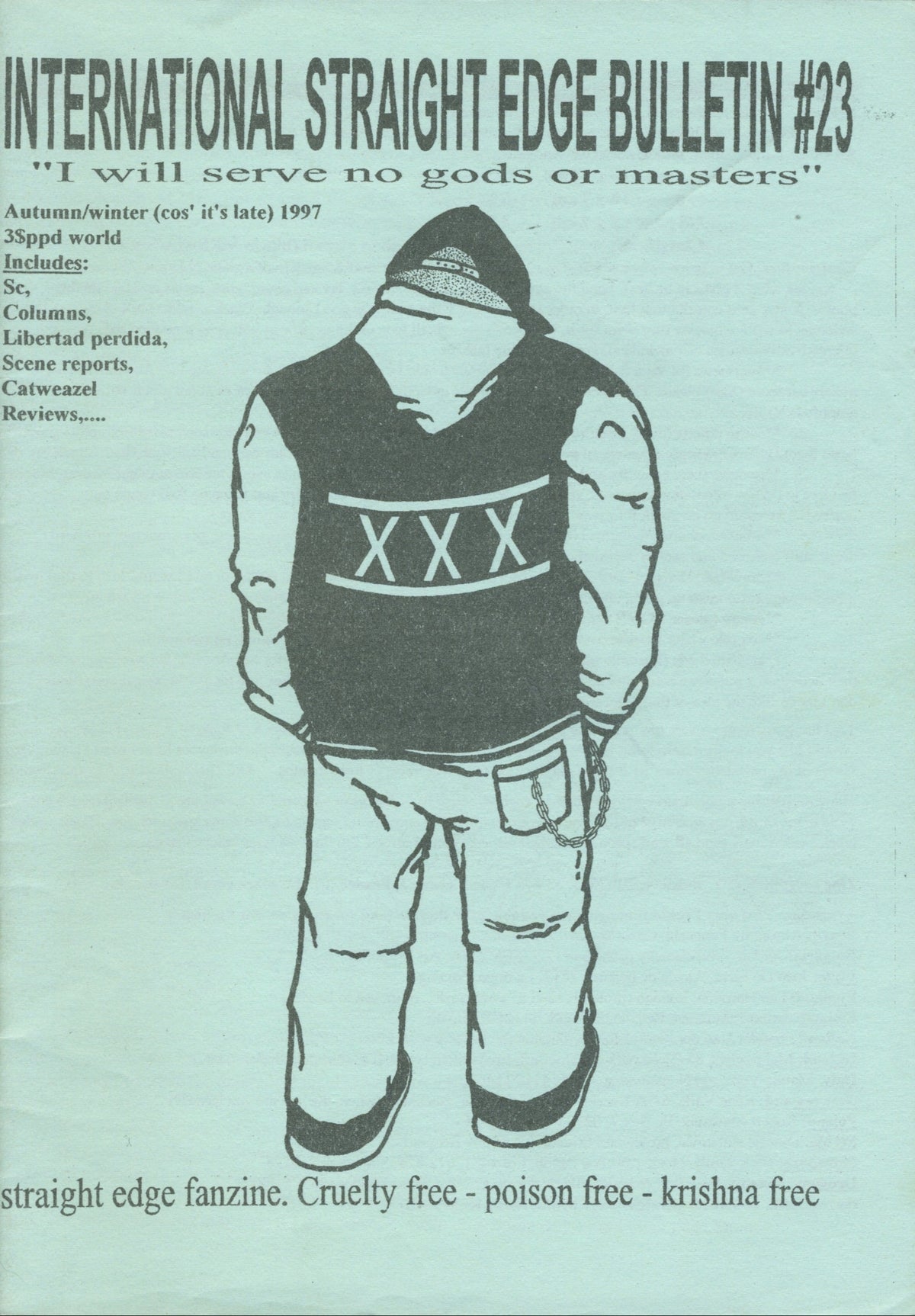 Vintage International Straight Edge Bulletin Issue #24