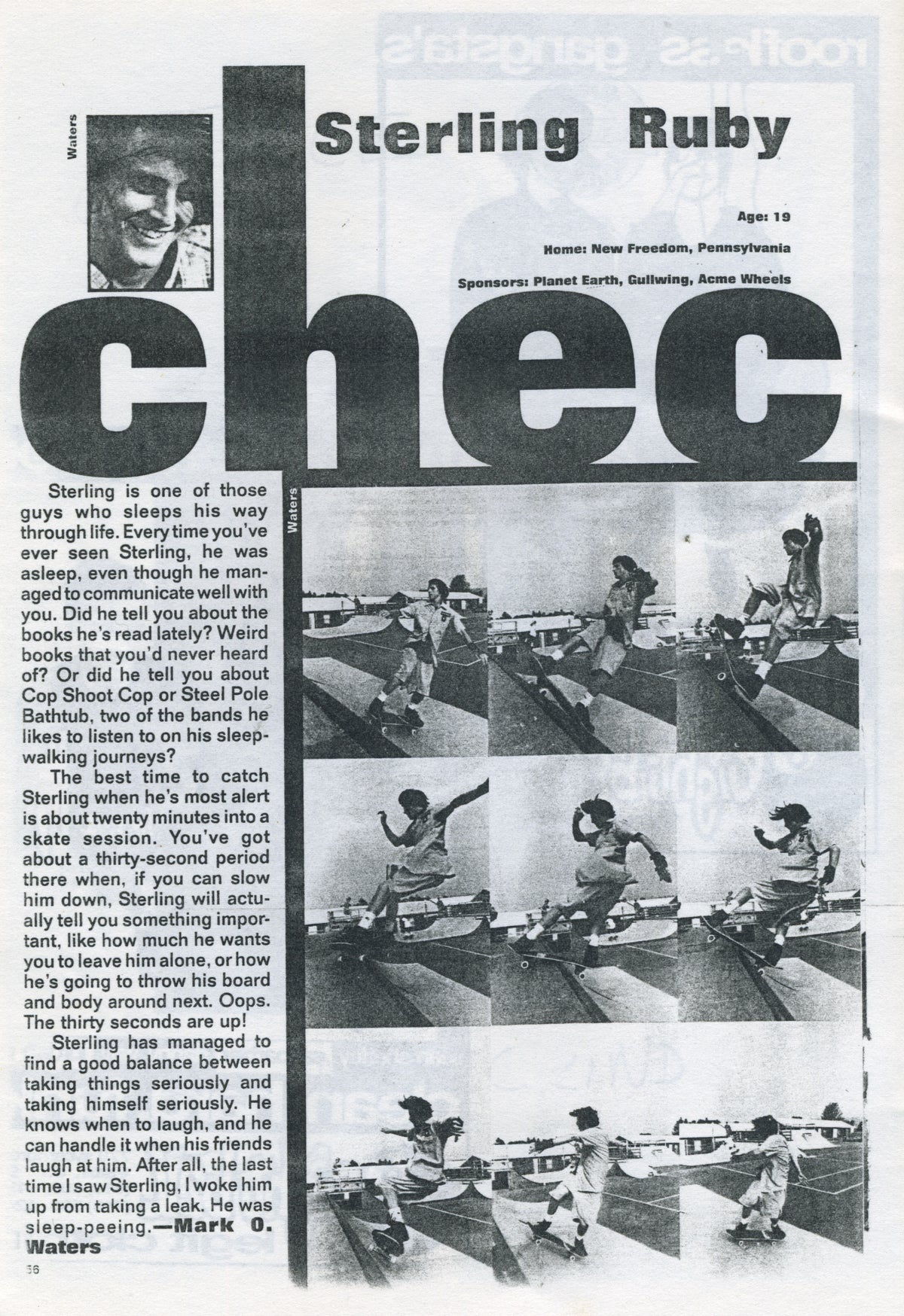 Vintage John Doe "Skate" Zine Issue #56