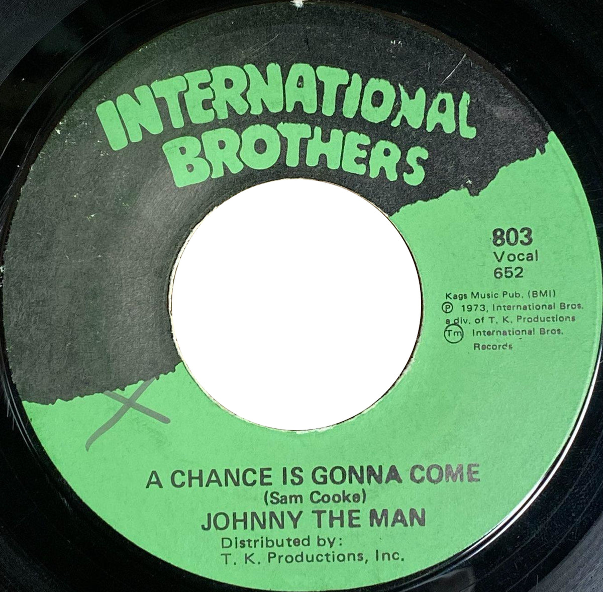 Johnny The Man &quot;Win Your Love For Me&quot; 45