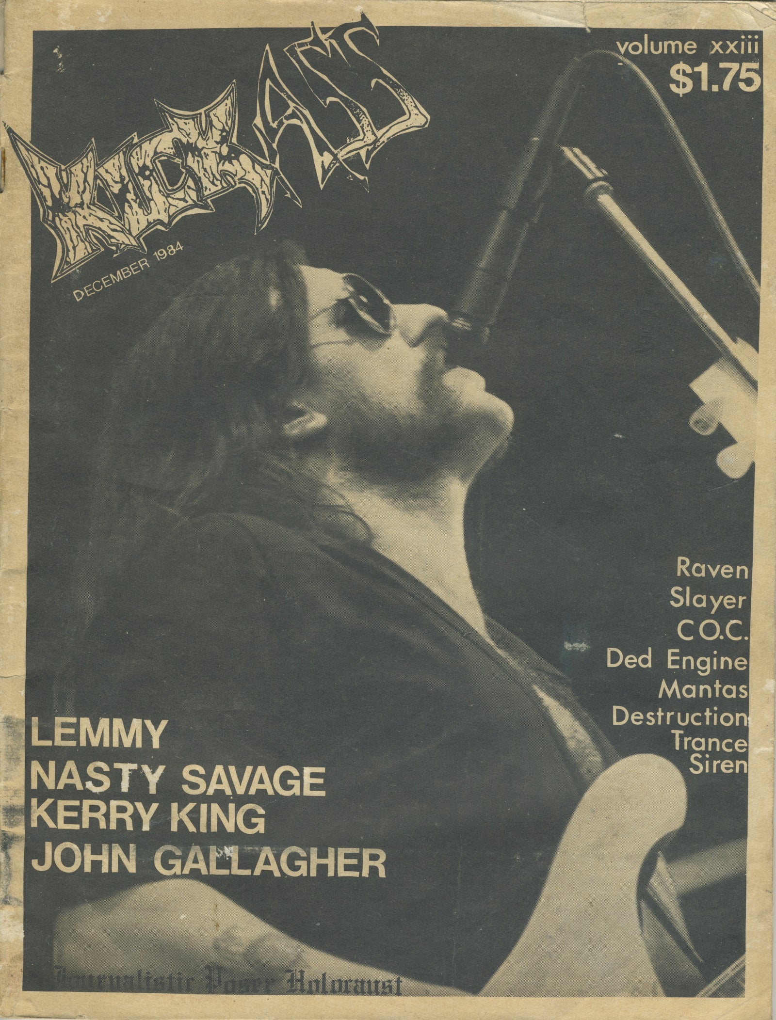 Vintage Kick Ass "Lemmy Nasty Savage" Metal Fanzine Issue #23 - jointcustodydc