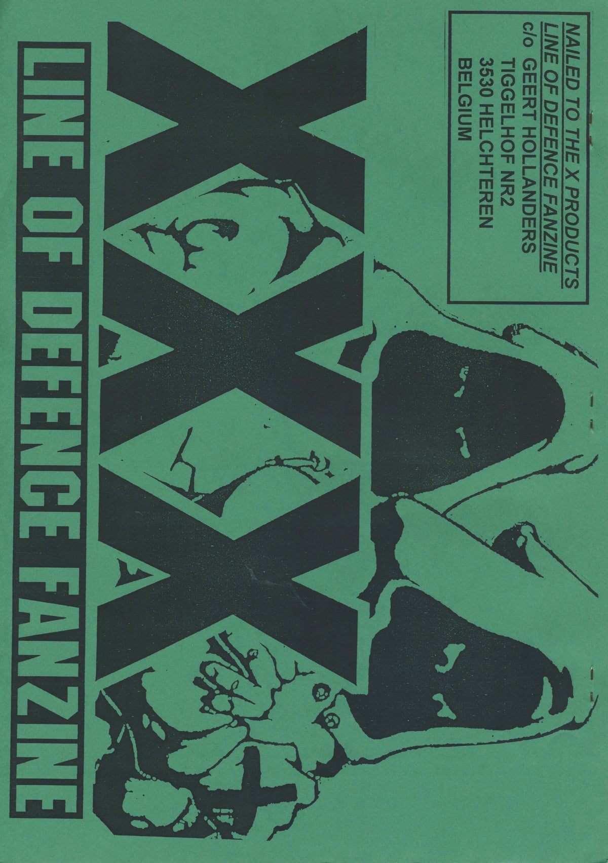 Vintage Line Of Defence &quot;Straight Edge&quot; Fanzine Issue #1 + Sticker