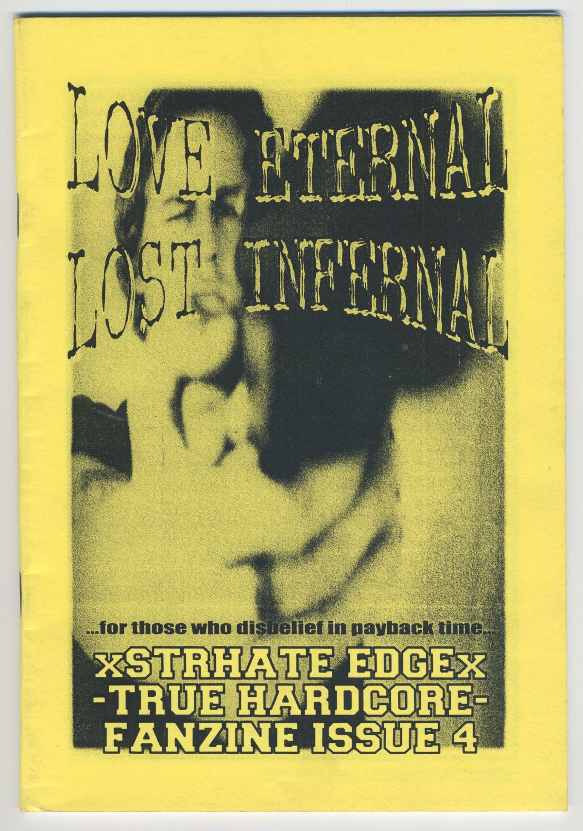 Vintage Love Eternal Lost Infernal Fanzine &quot;Italian Straight Edge&quot; Issue #4