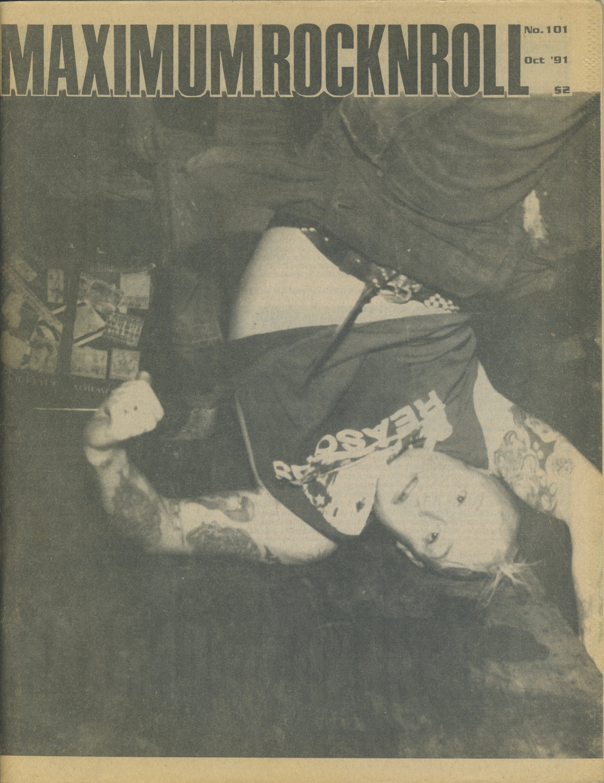 Vintage Maximum RockNRoll "Cowboy Killers" Issue #101 October '91 - jointcustodydc