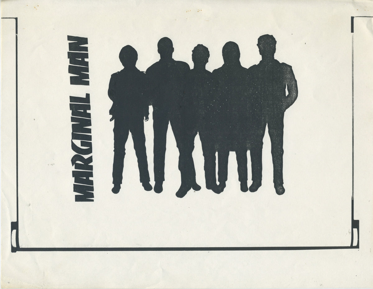 Vintage Marginal Man Silhouette Promo Flyer