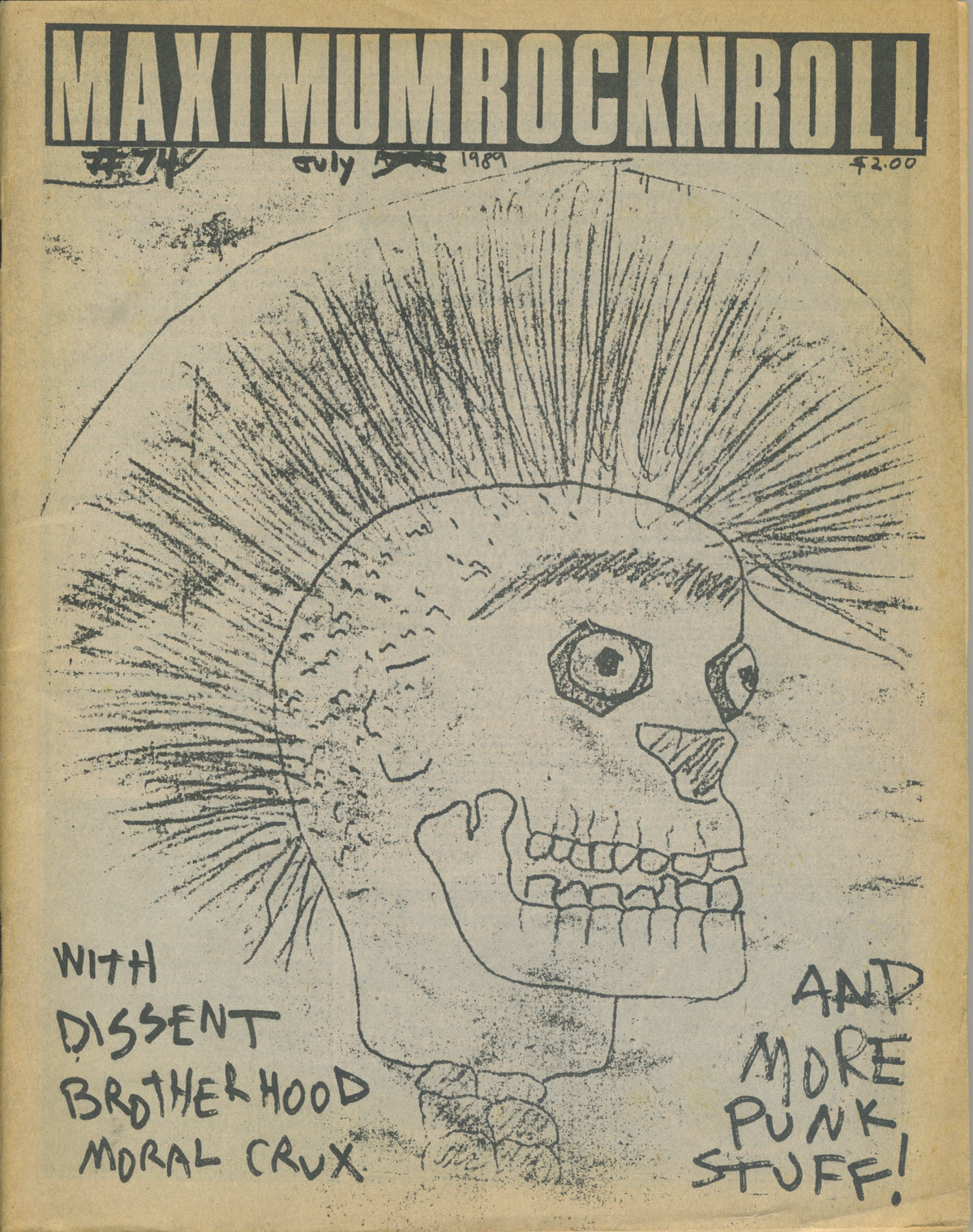 Vintage Maximum RockNRoll &quot;Ask Martin&quot; July &#39;89 Issue #74
