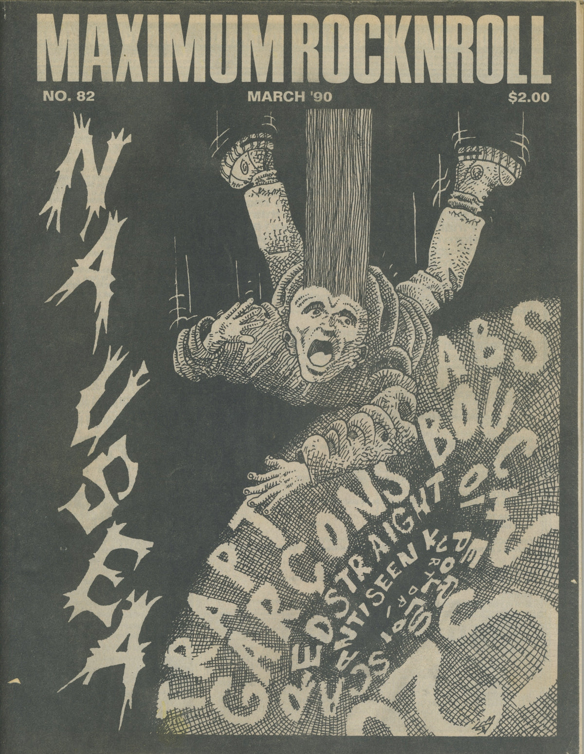 Vintage Maximum RockNRoll "Nausea" March '90 Issue #82 - jointcustodydc