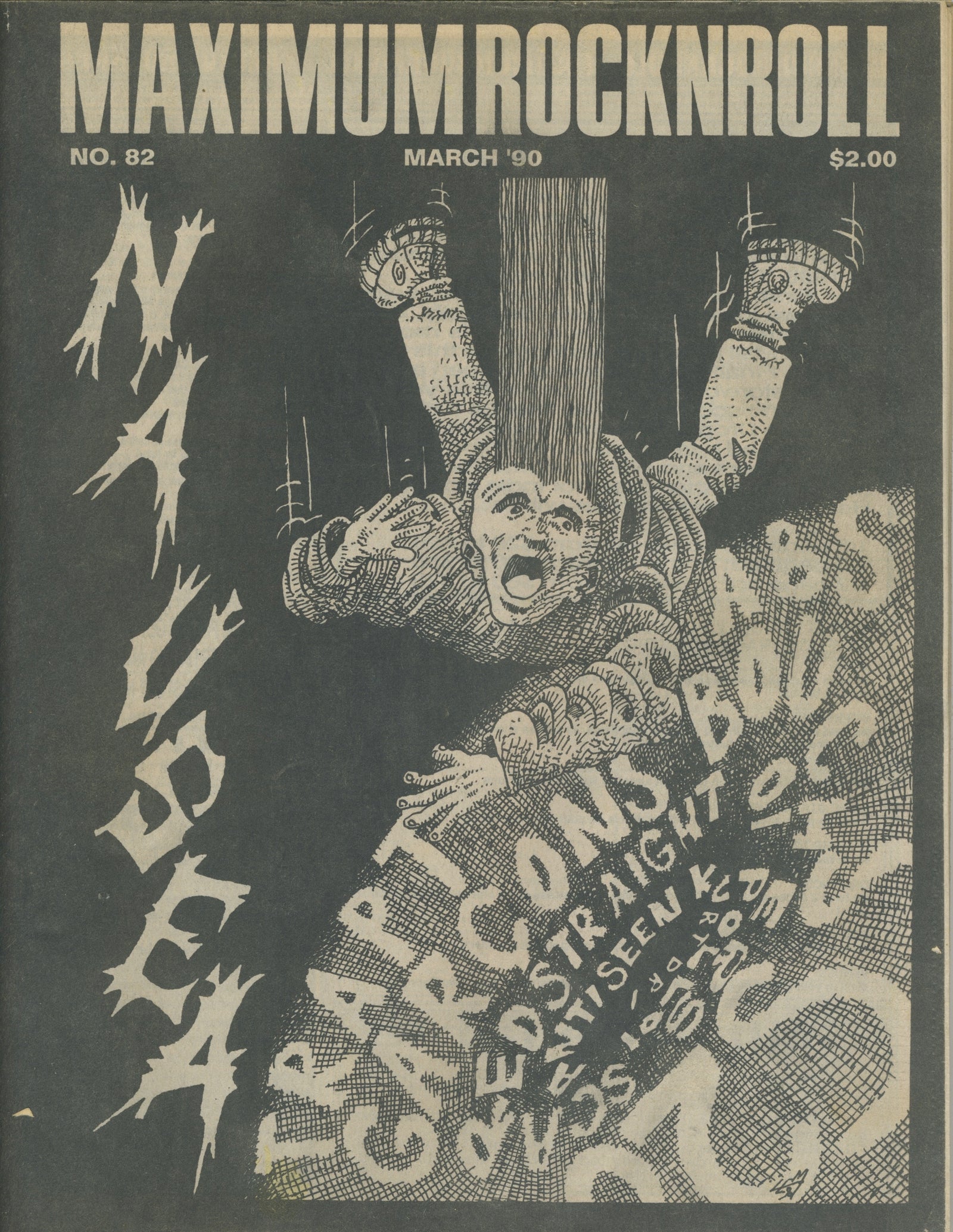 Vintage Maximum RockNRoll "Nausea" March '90 Issue #82 - jointcustodydc