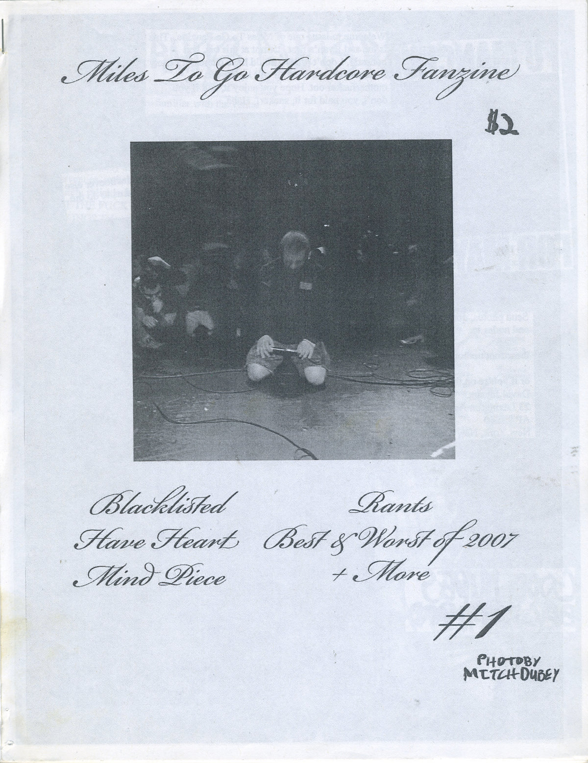 Vintage Miles To Go Fanzine Issue #1 - jointcustodydc