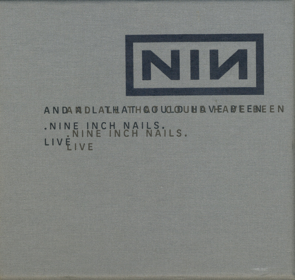 Vintage NIN "And All That Could Have Been" Live '02 Double Digipak CD Boxset