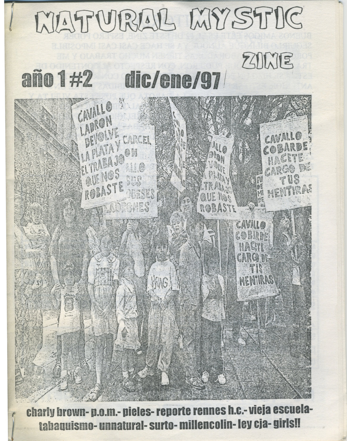 Vintage Natural Mystic Fanzine &quot;Buenos Aires Argentina&quot; Year 1 Issue #2