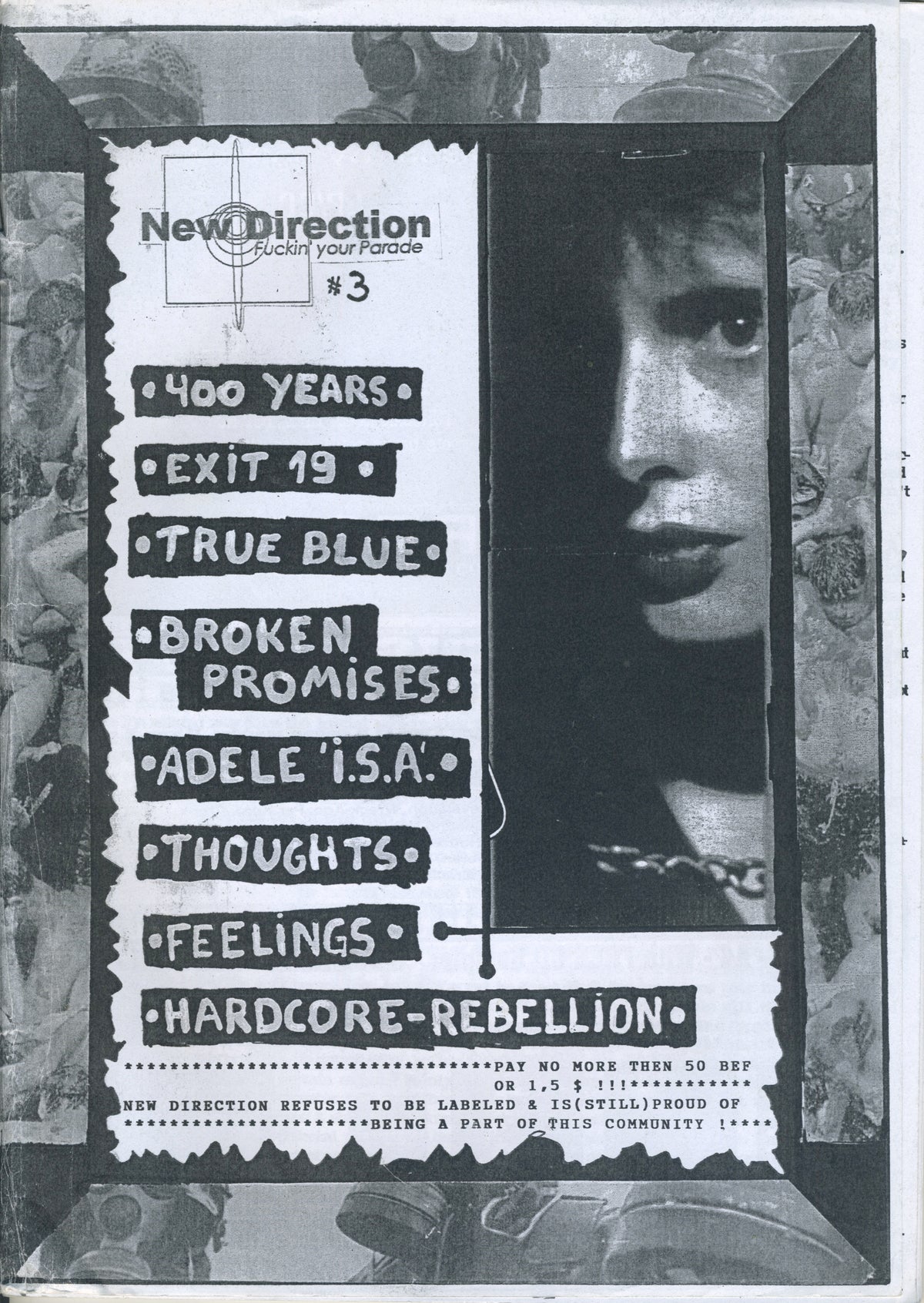 Vintage New Direction &quot;Belgian HC&quot; Fanzine Issue #3