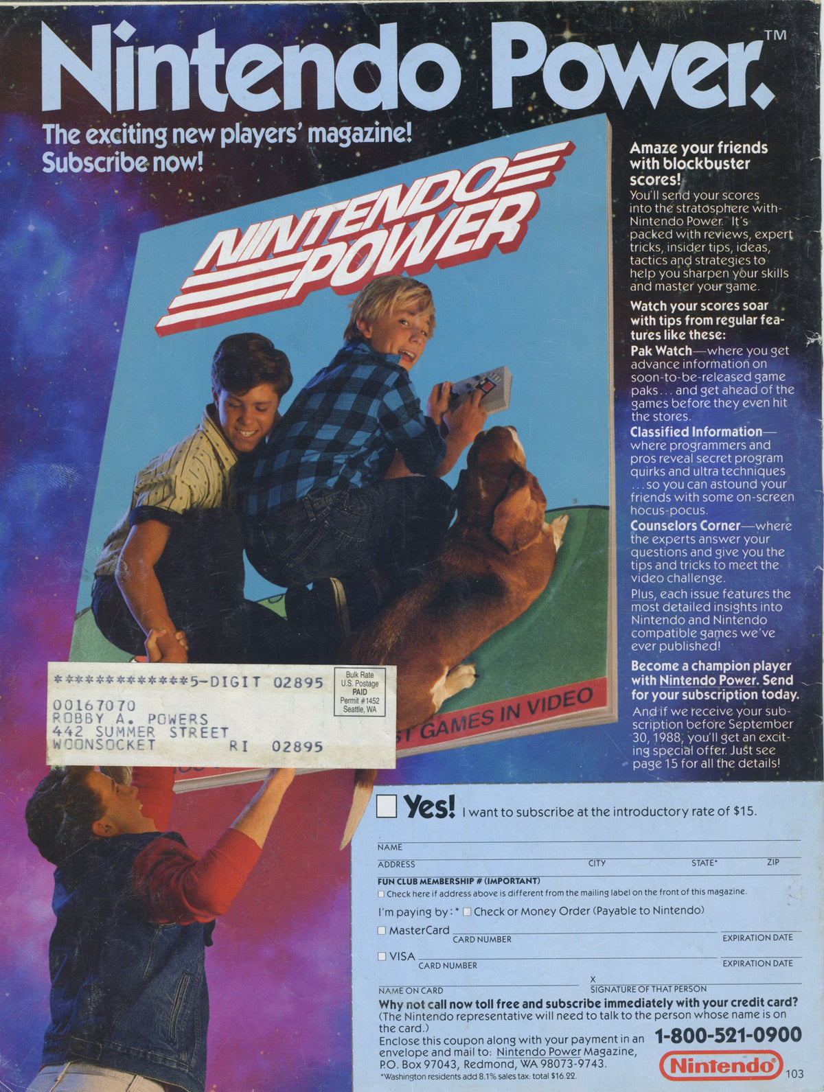 Vintage Nintendo &quot;Fun Club News&quot; Vol.2 Issue #7