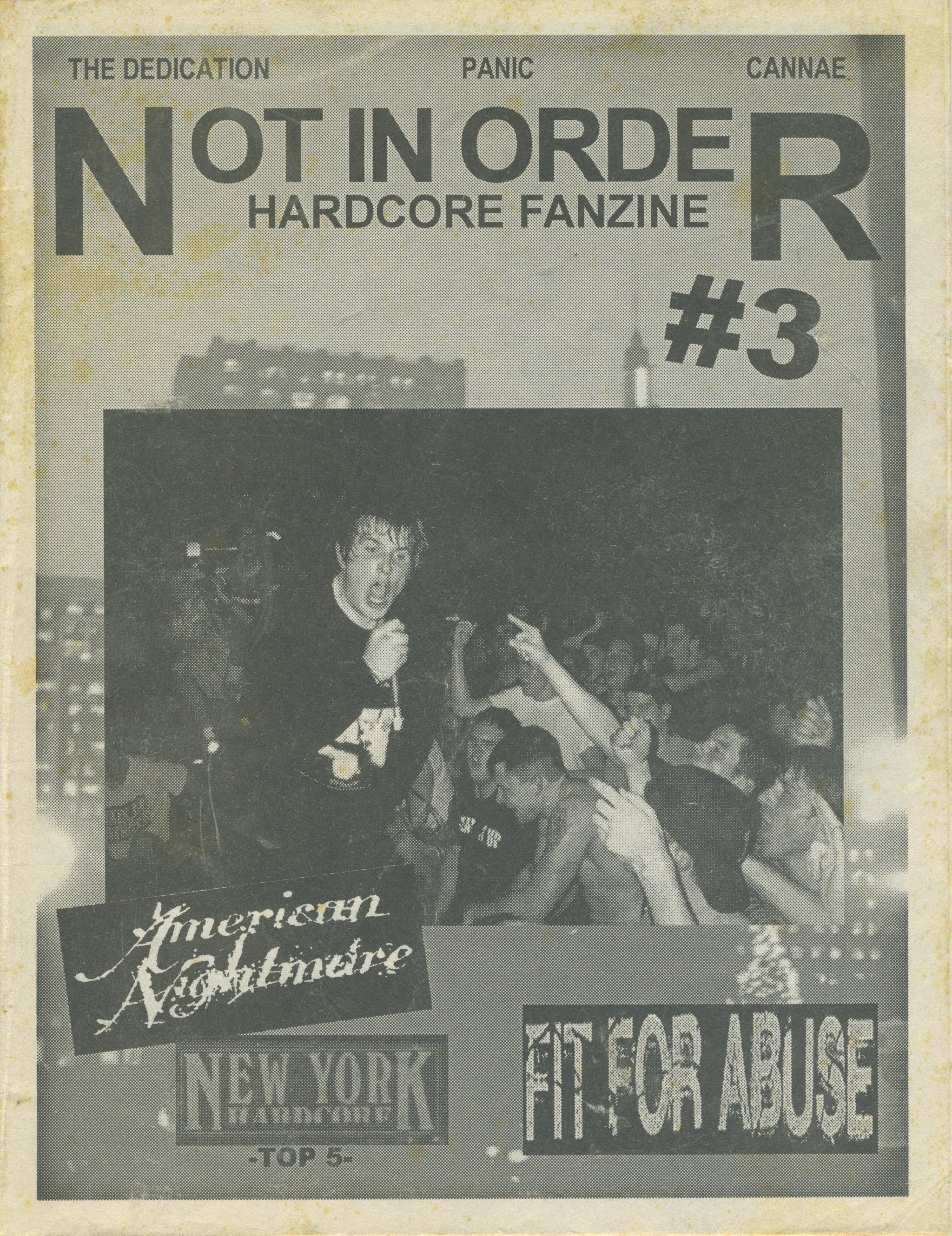 【貴重】DANGER DISAPPROVE FANZINE 岐阜パンク　エスエー Vintage Not In Order Hardcore Fanzine Issue #3 - jointcustodydc