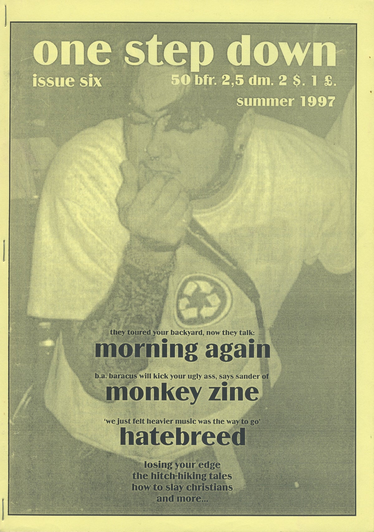 Vintage One Step Down &quot;H8000 Era&quot; Hardcore Fanzine Issue #6