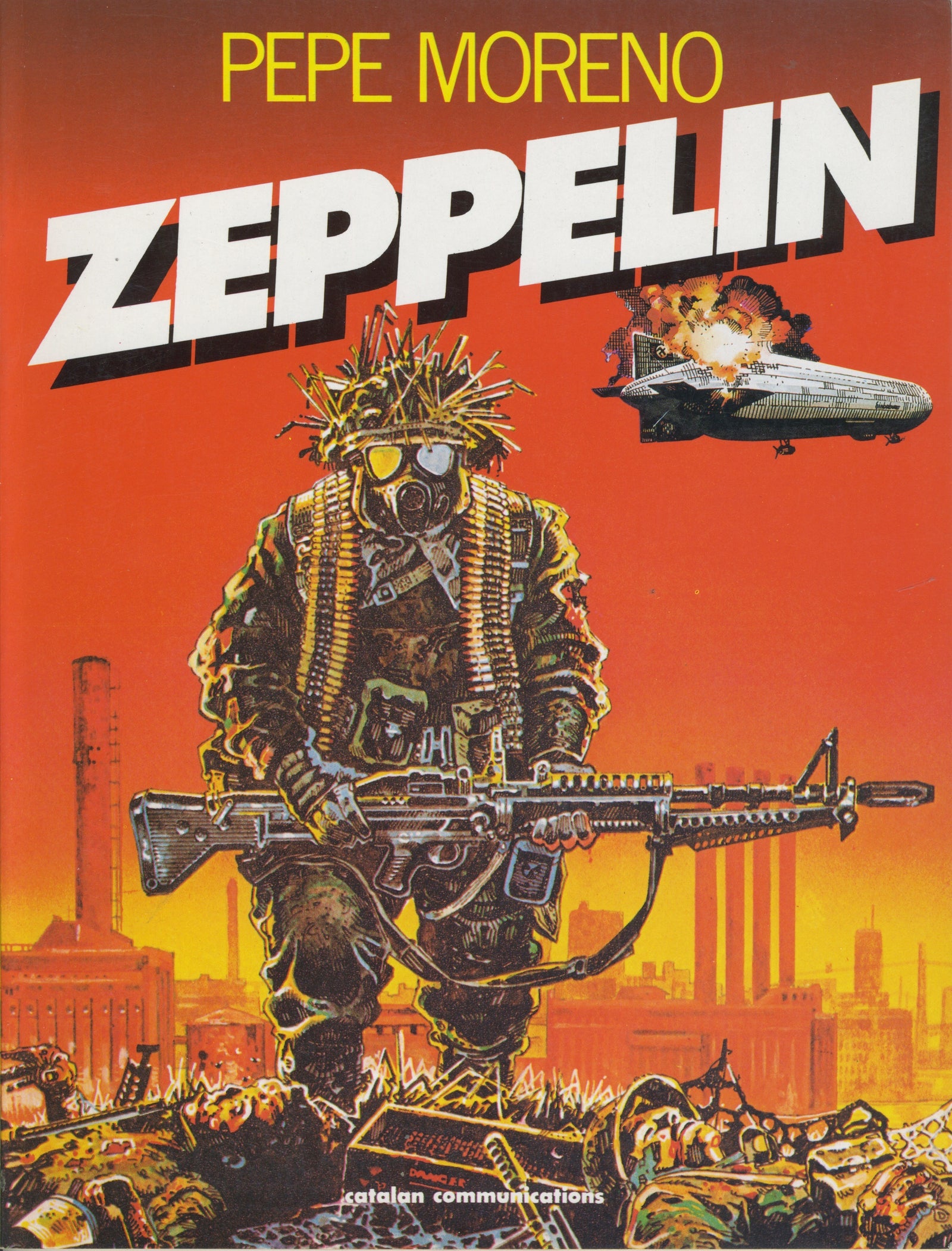 Vintage Pepe Moreno "Zeppelin" First Printing Catalan Communications Book - jointcustodydc